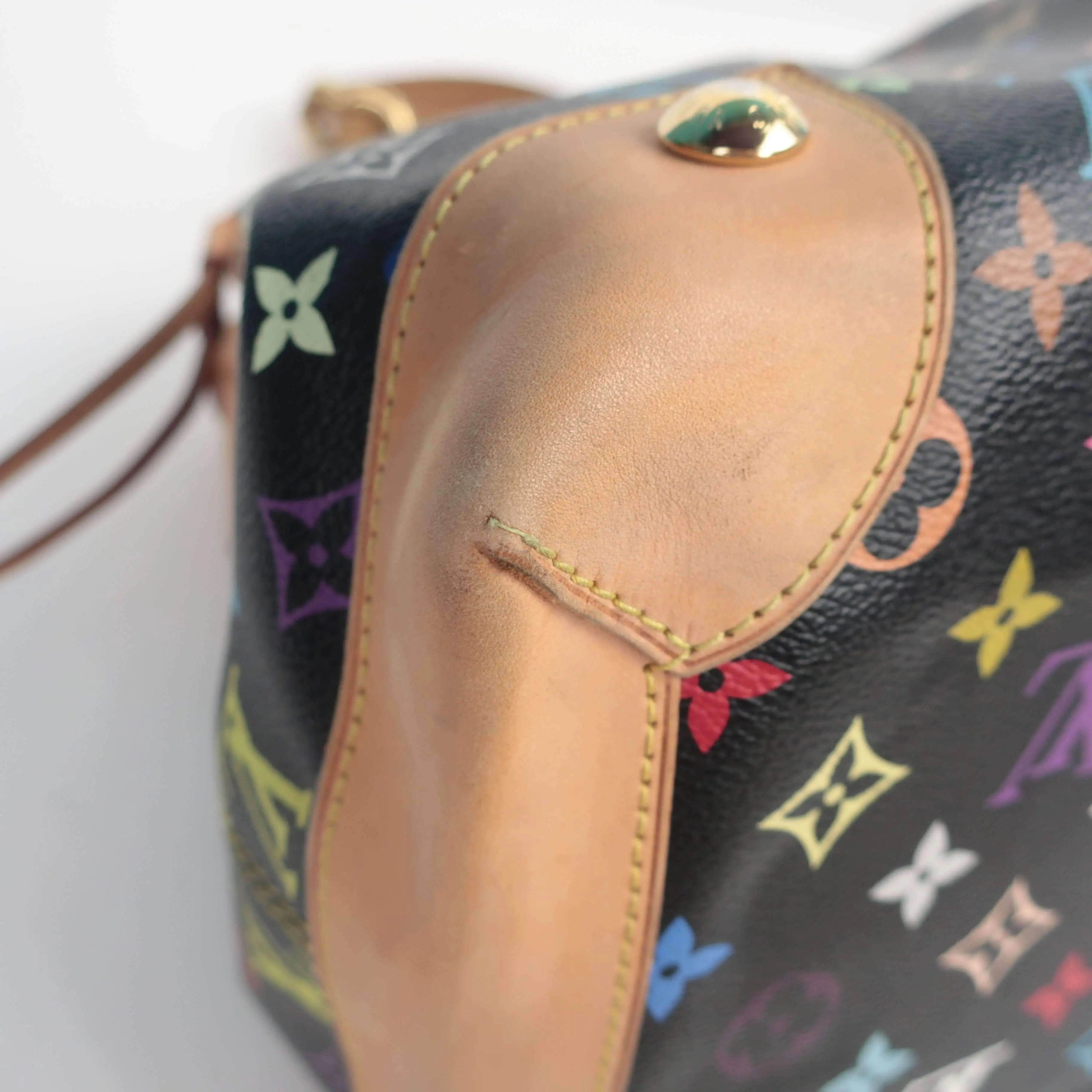 Louis Vuitton Black Monogram Multicolore Ursula Bag - Image 14