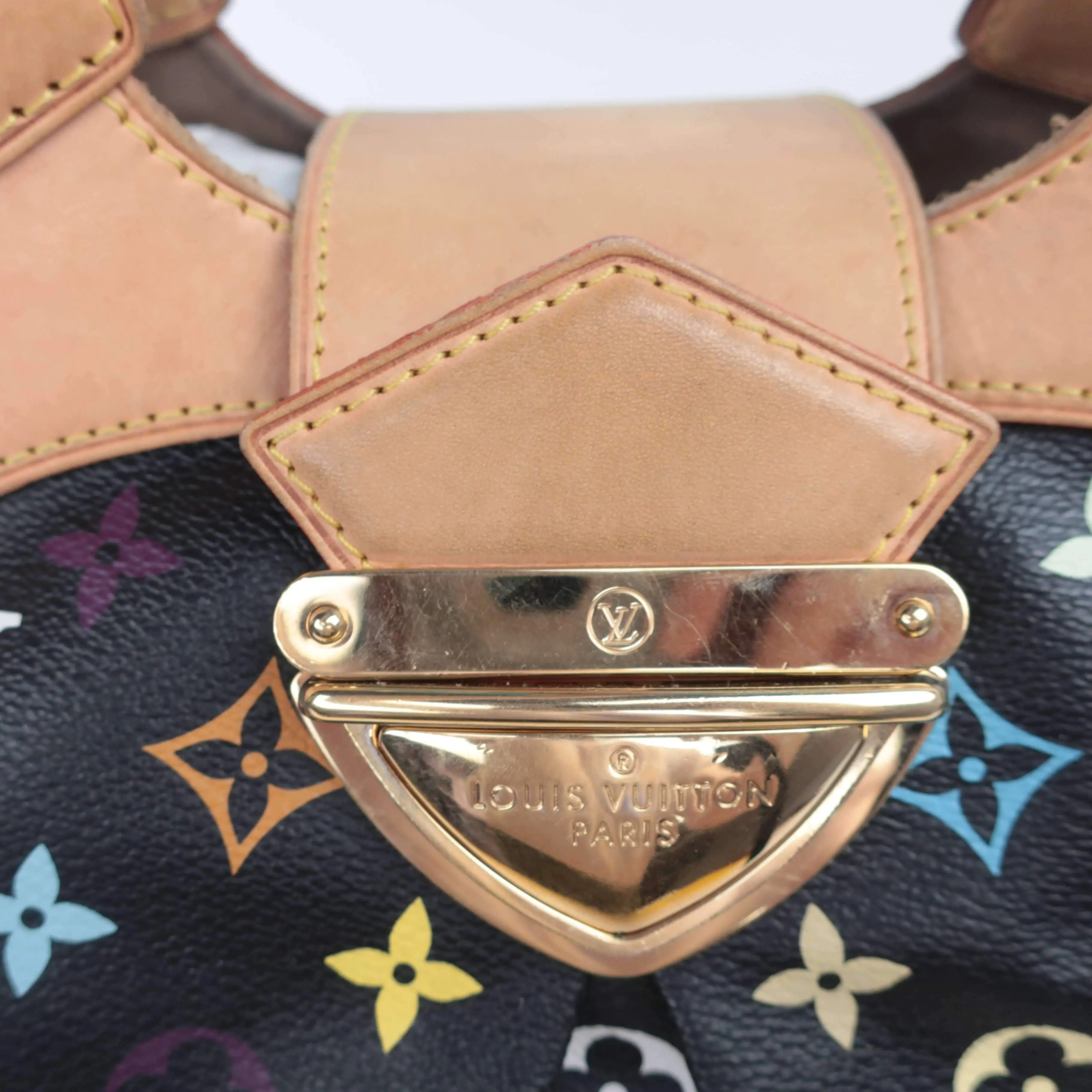 Louis Vuitton Black Monogram Multicolore Ursula Bag - Image 30