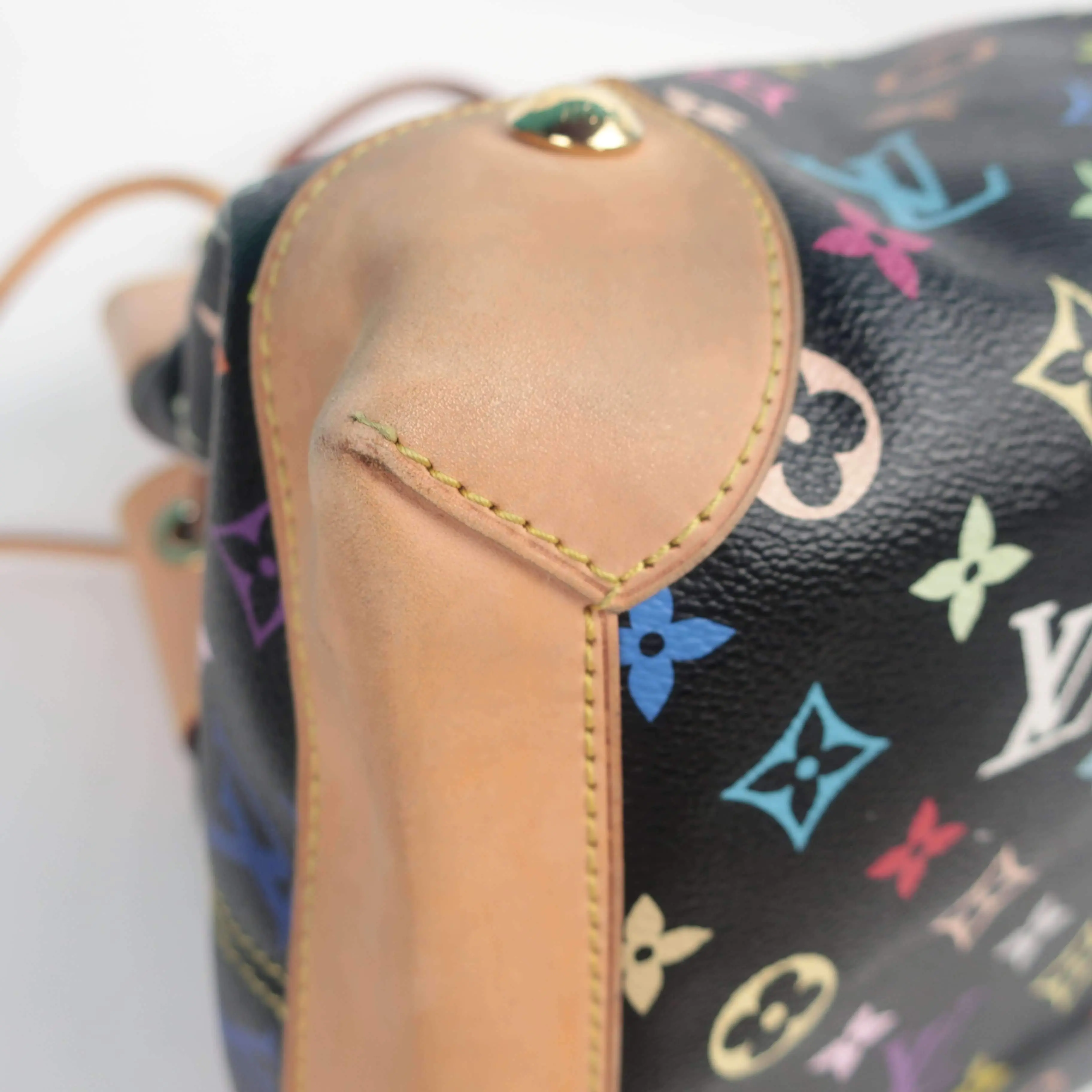 Louis Vuitton Black Monogram Multicolore Ursula Bag - Image 8