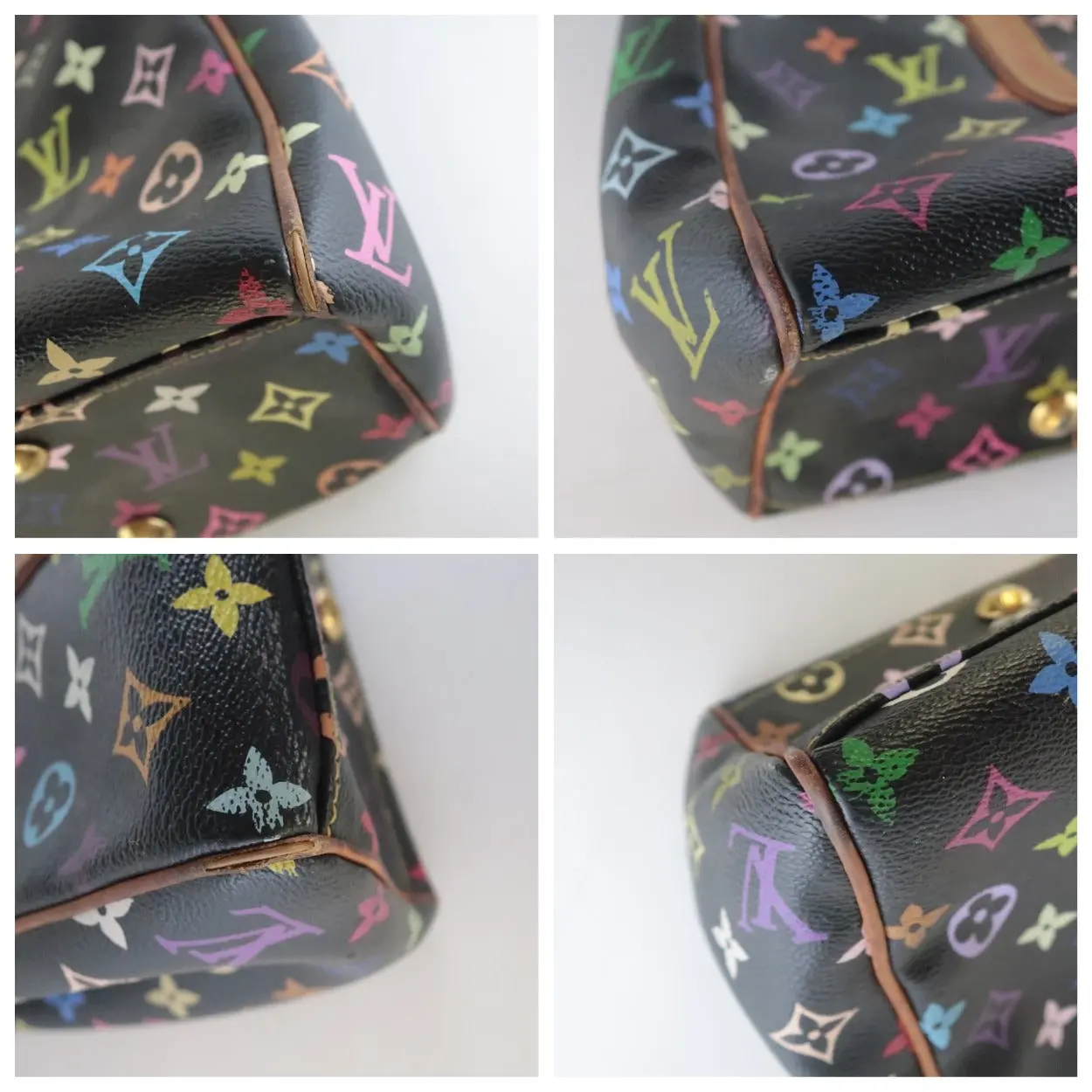 Louis Vuitton Black Multicolor Aurelia MM Tote Bag - Image 4