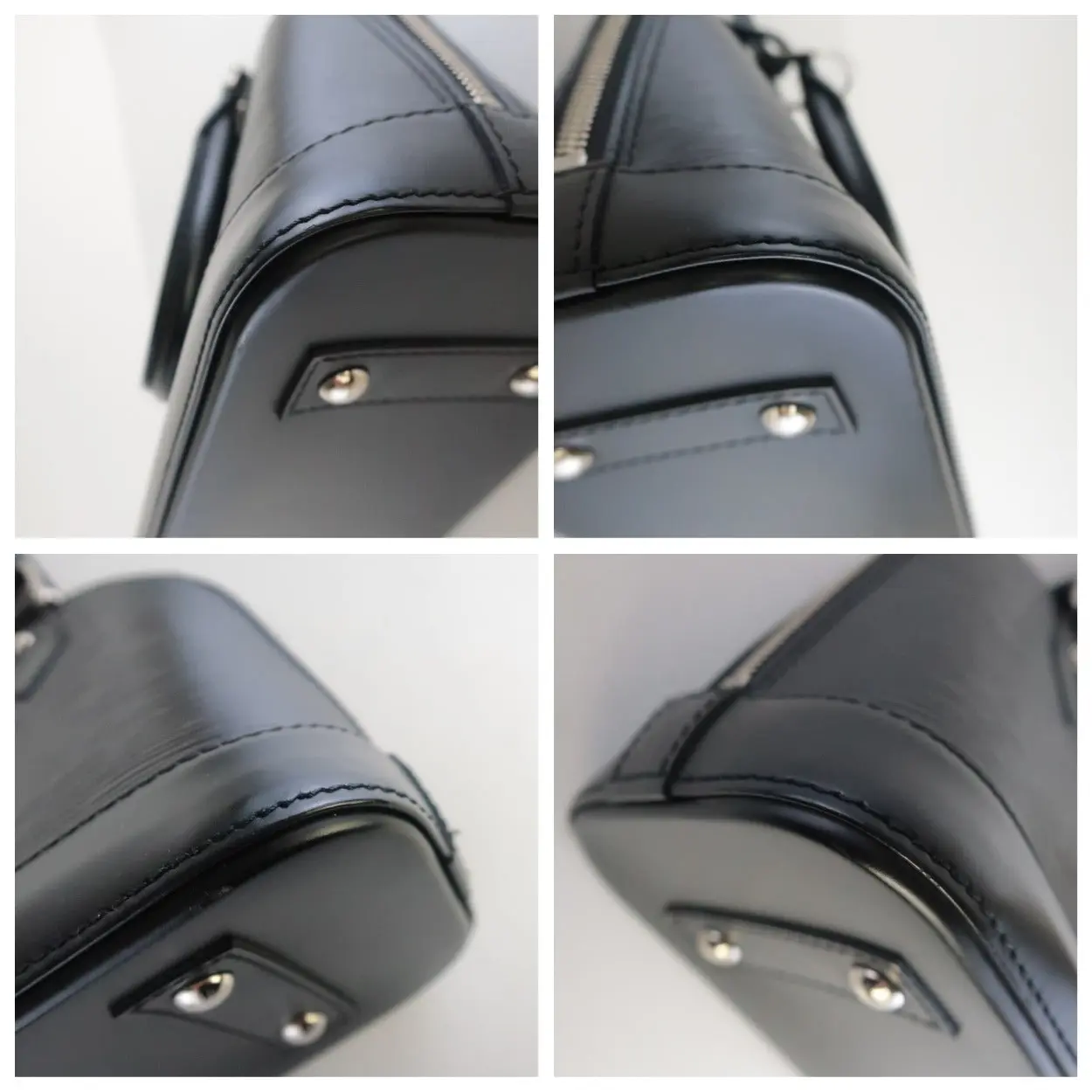 Louis Vuitton Black Noir Epi Alma BB Crossbody Bag - Image 17