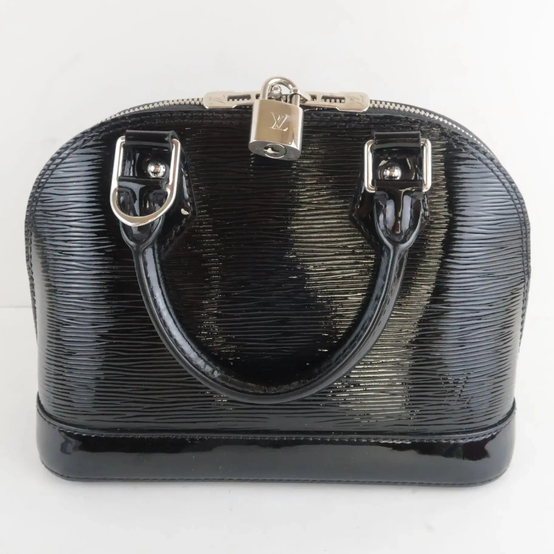 Louis Vuitton Black Noir Epi Electric Alma BB Bag - Image 4