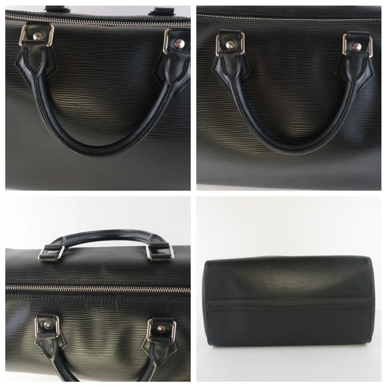 Louis Vuitton Black Epi Speedy 35 Handbag - Image 13