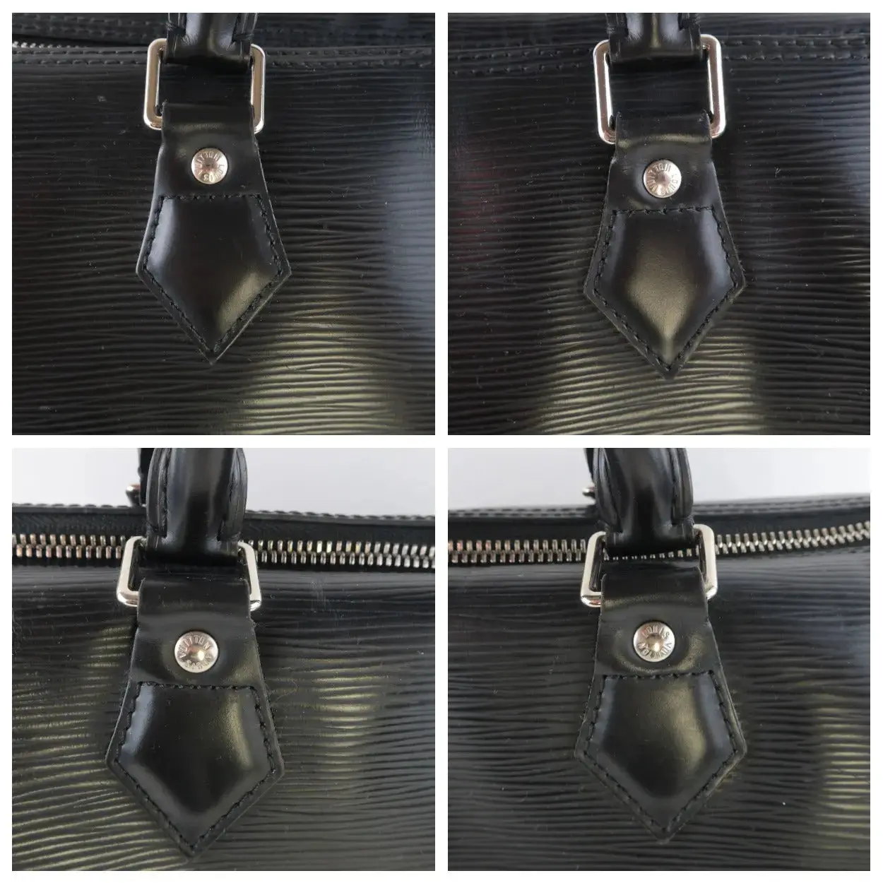 Louis Vuitton Black Epi Vintage Speedy 35 Bag - Image 9