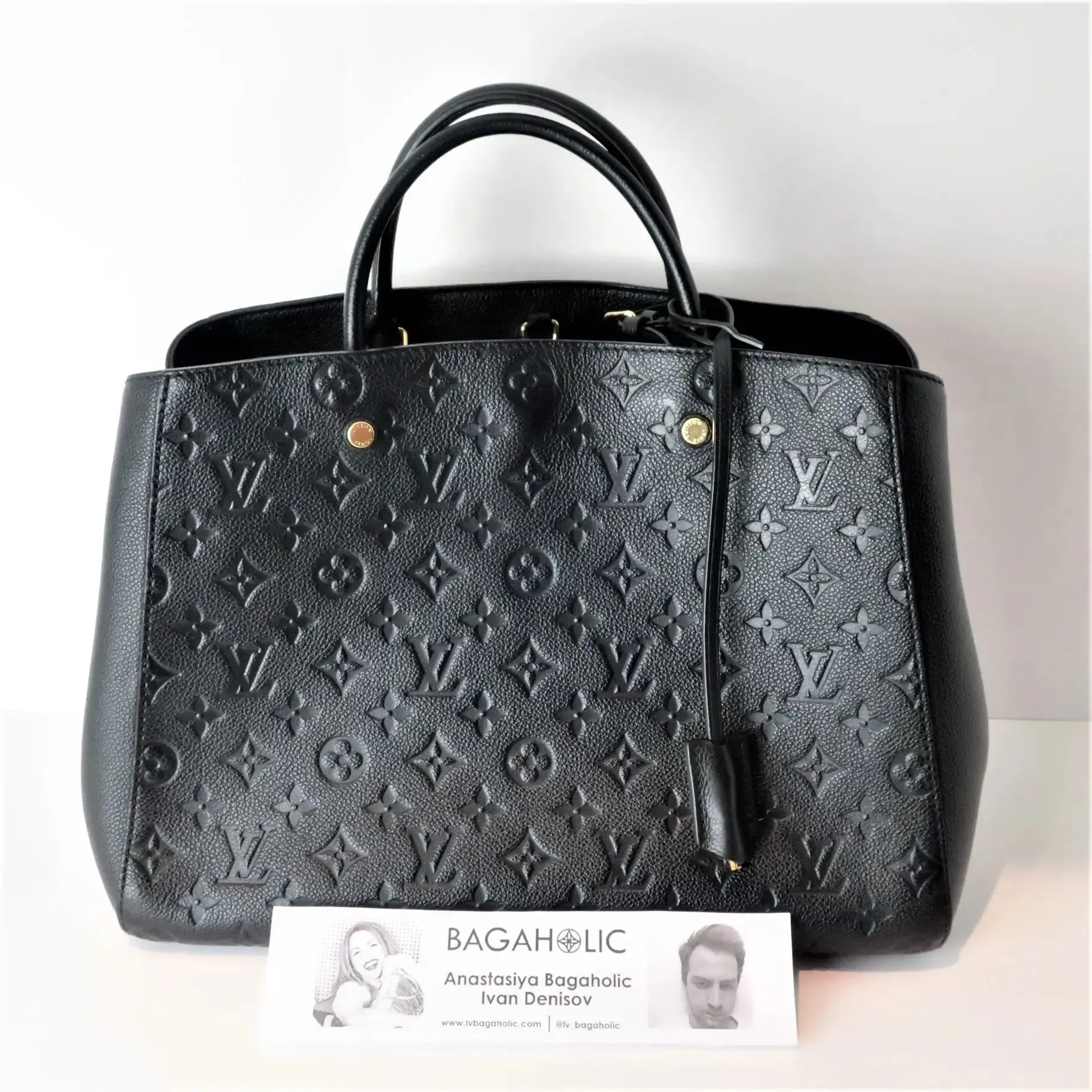 Louis Vuitton Black Empreinte Montaigne GM bag - Image 4