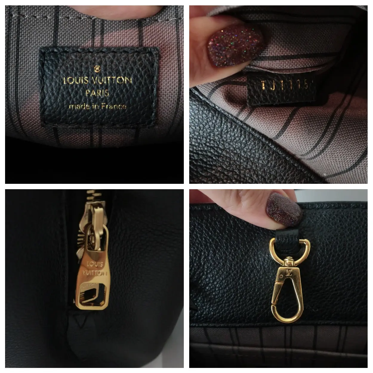Louis Vuitton Black Empreinte Montaigne GM bag - Image 7