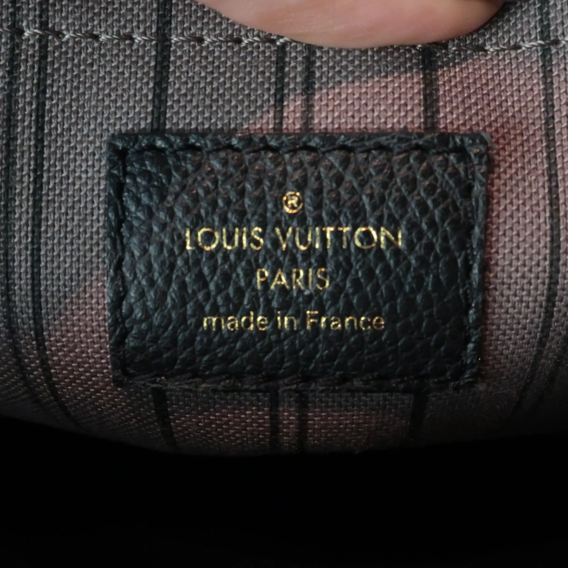 Louis Vuitton Black Empreinte Montaigne GM bag - Image 8