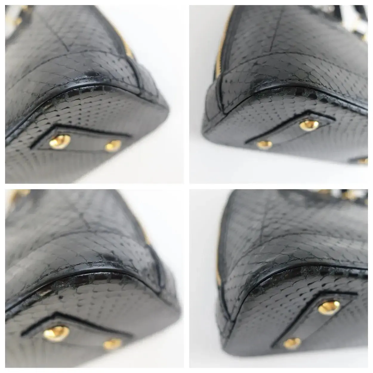 Louis Vuitton Black Python Alma BB Crossbody Bag - Image 13