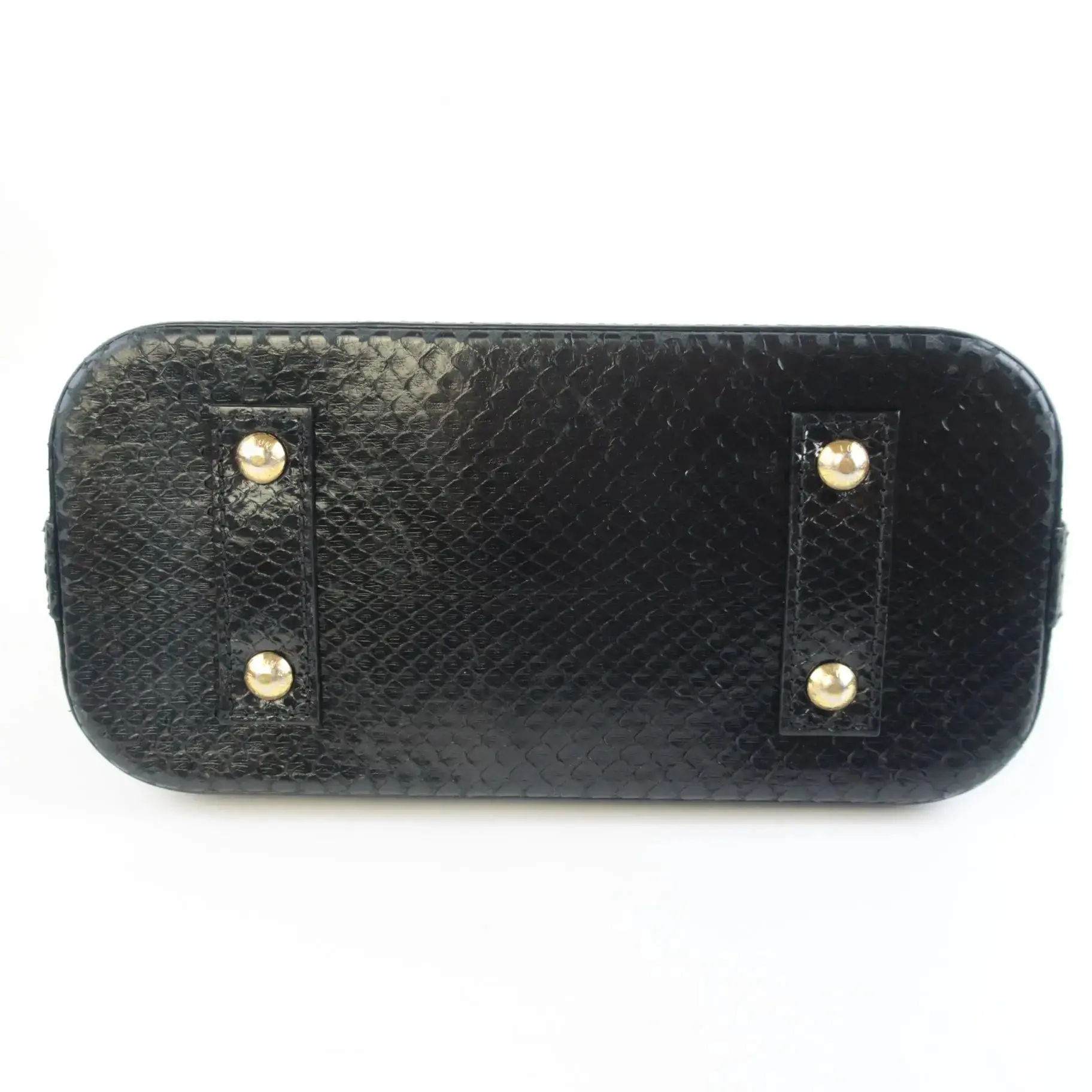 Louis Vuitton Black Python Alma BB Crossbody Bag - Image 6