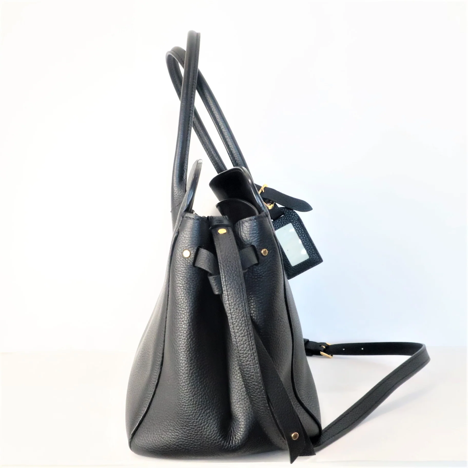 Louis Vuitton Black Taurillion Leather Milla MM Bag - Image 10