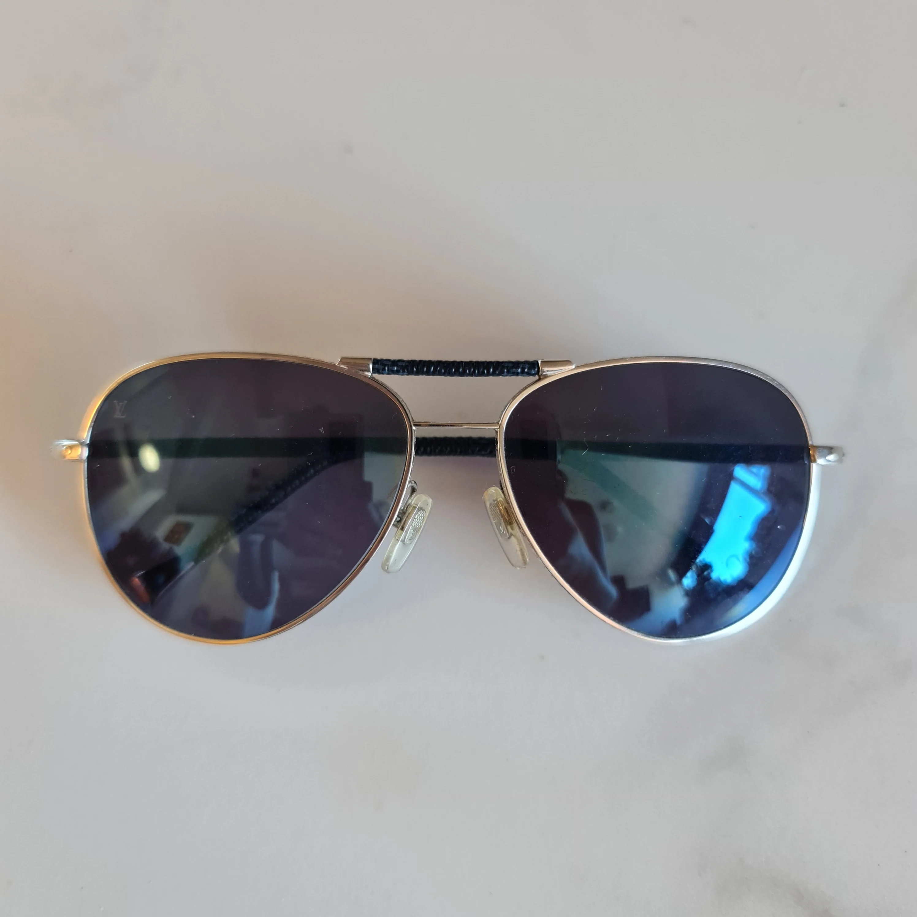 Louis Vuitton Blue Lense Conspiration Pilote Sunglasses - Image 2
