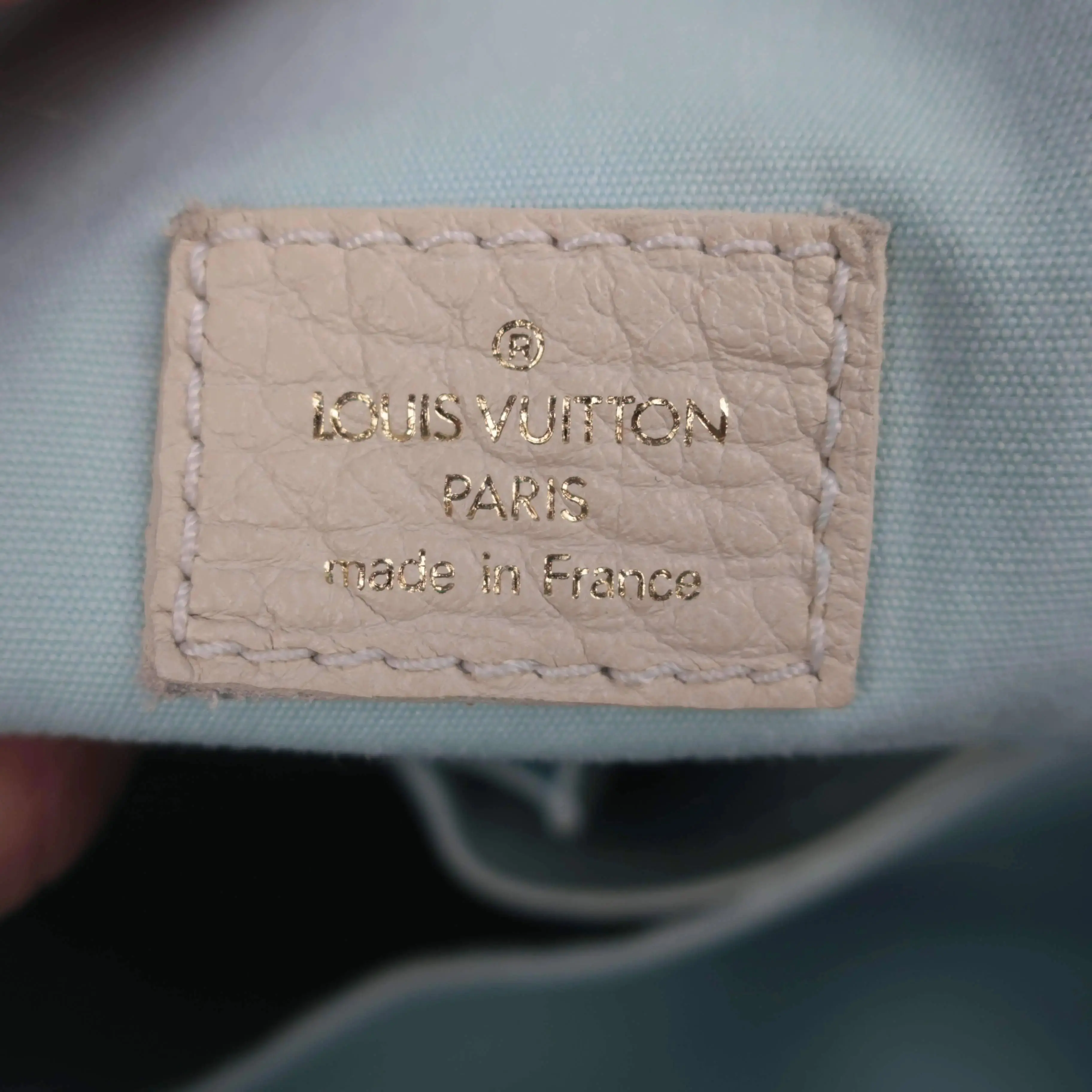 Louis Vuitton Blue Monogram Mini Lin Diaper Bag with diaper board - Image 29