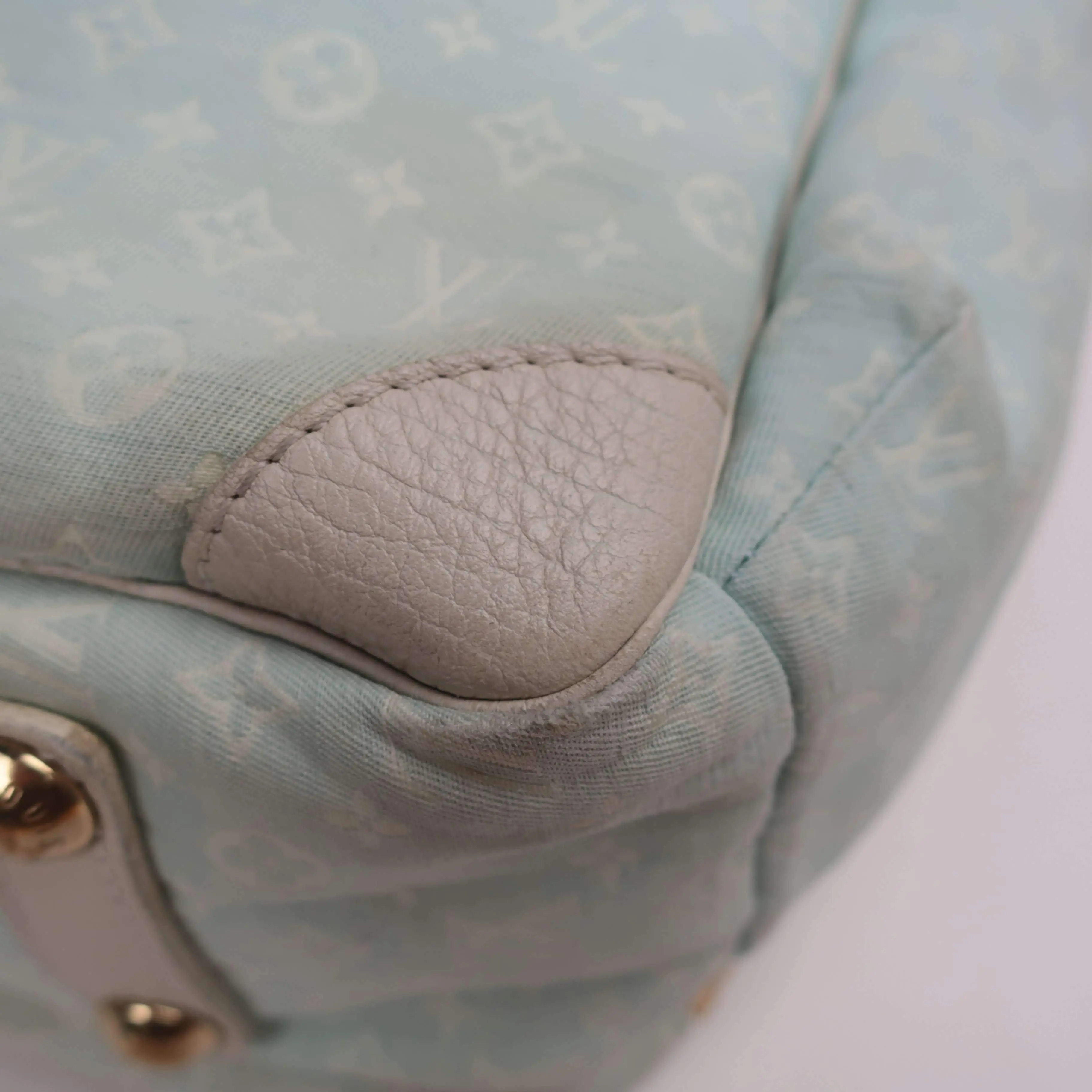 Louis Vuitton Blue Monogram Mini Lin Diaper Bag with diaper board - Image 48