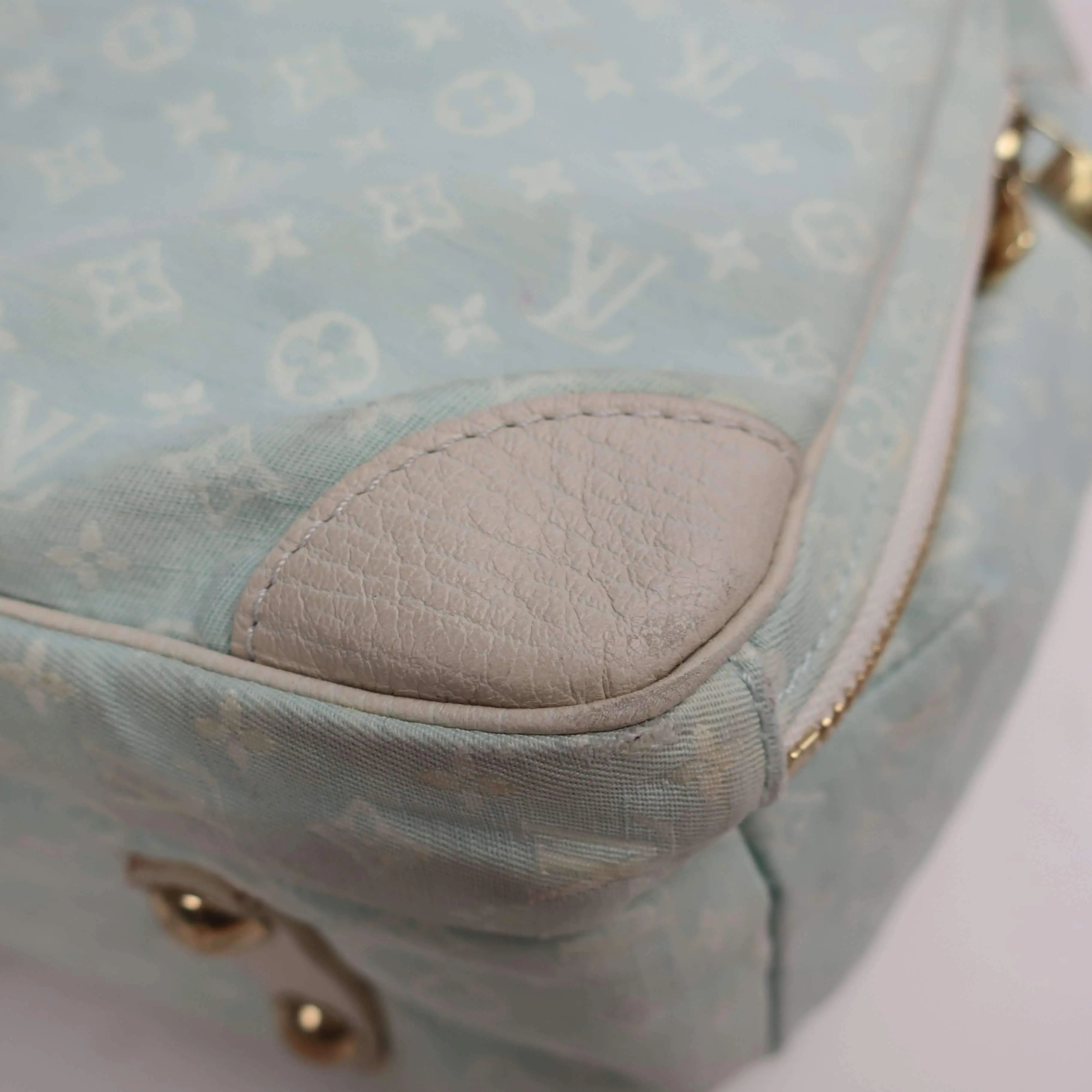 Louis Vuitton Blue Monogram Mini Lin Diaper Bag with diaper board - Image 8