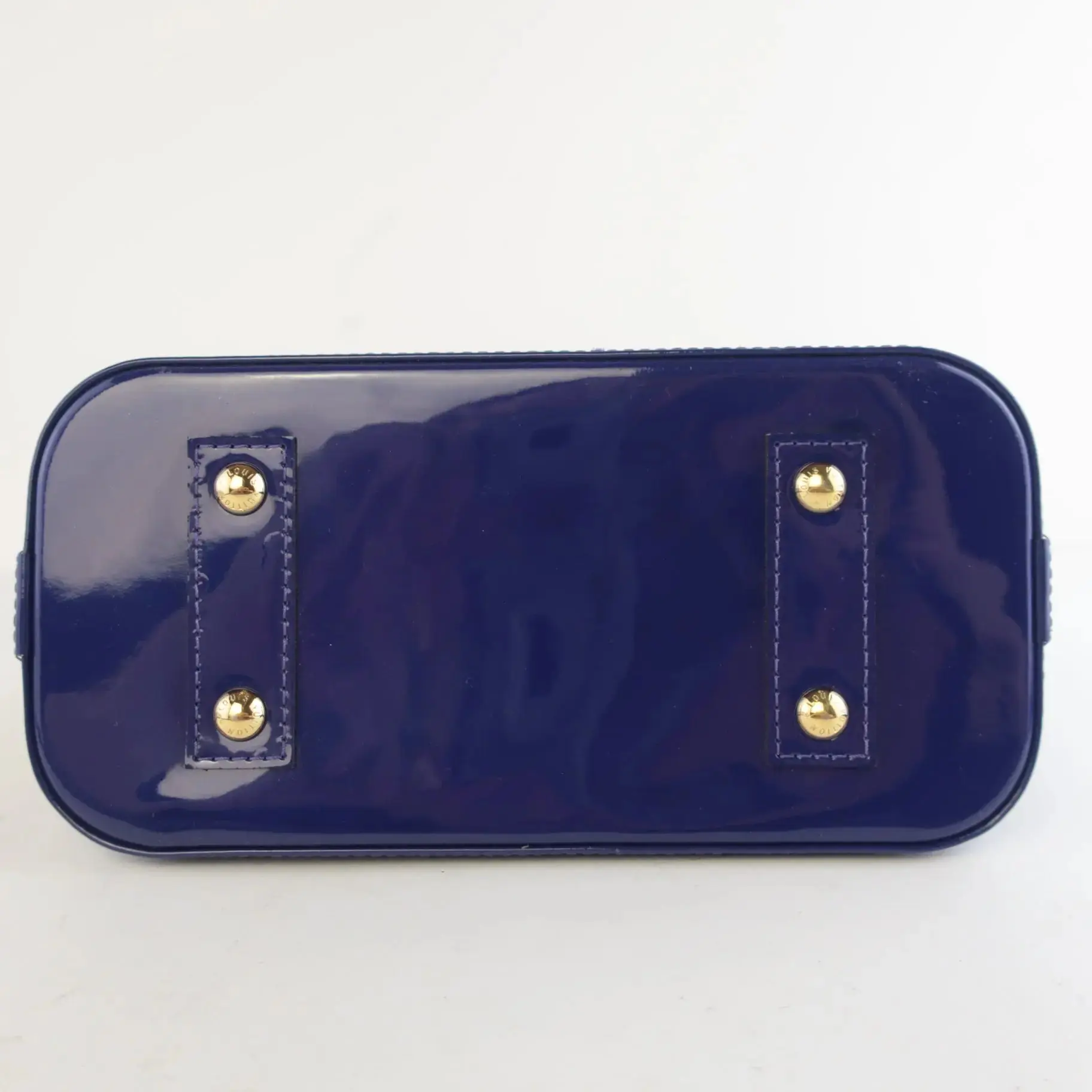 Louis Vuitton Blueberry Monogram Vernis Leather Alma BB Crossbody Bag - Image 16