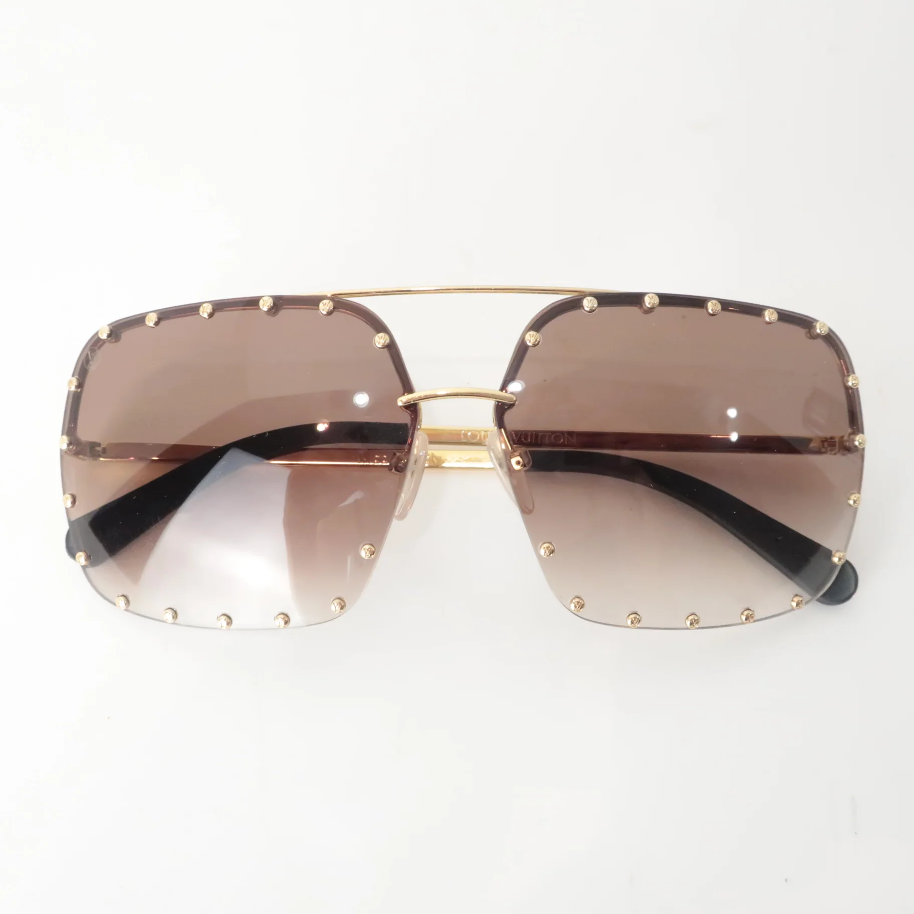 Louis Vuitton Brown Square Party Sunglasses (801) - Image 4