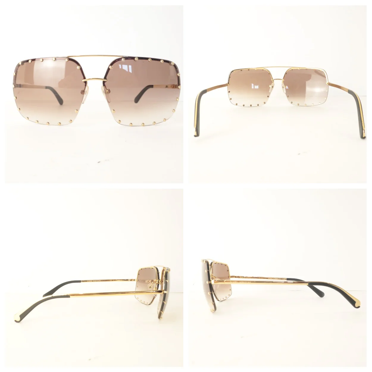 Louis Vuitton Brown Square Party Sunglasses (801) - Image 8