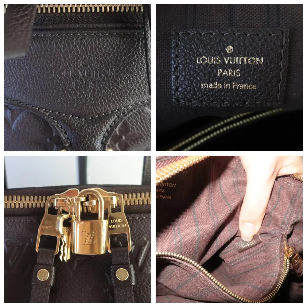 Louis Vuitton Brown Terre Monogram Empreinte Lumineuse PM Bag - Image 9