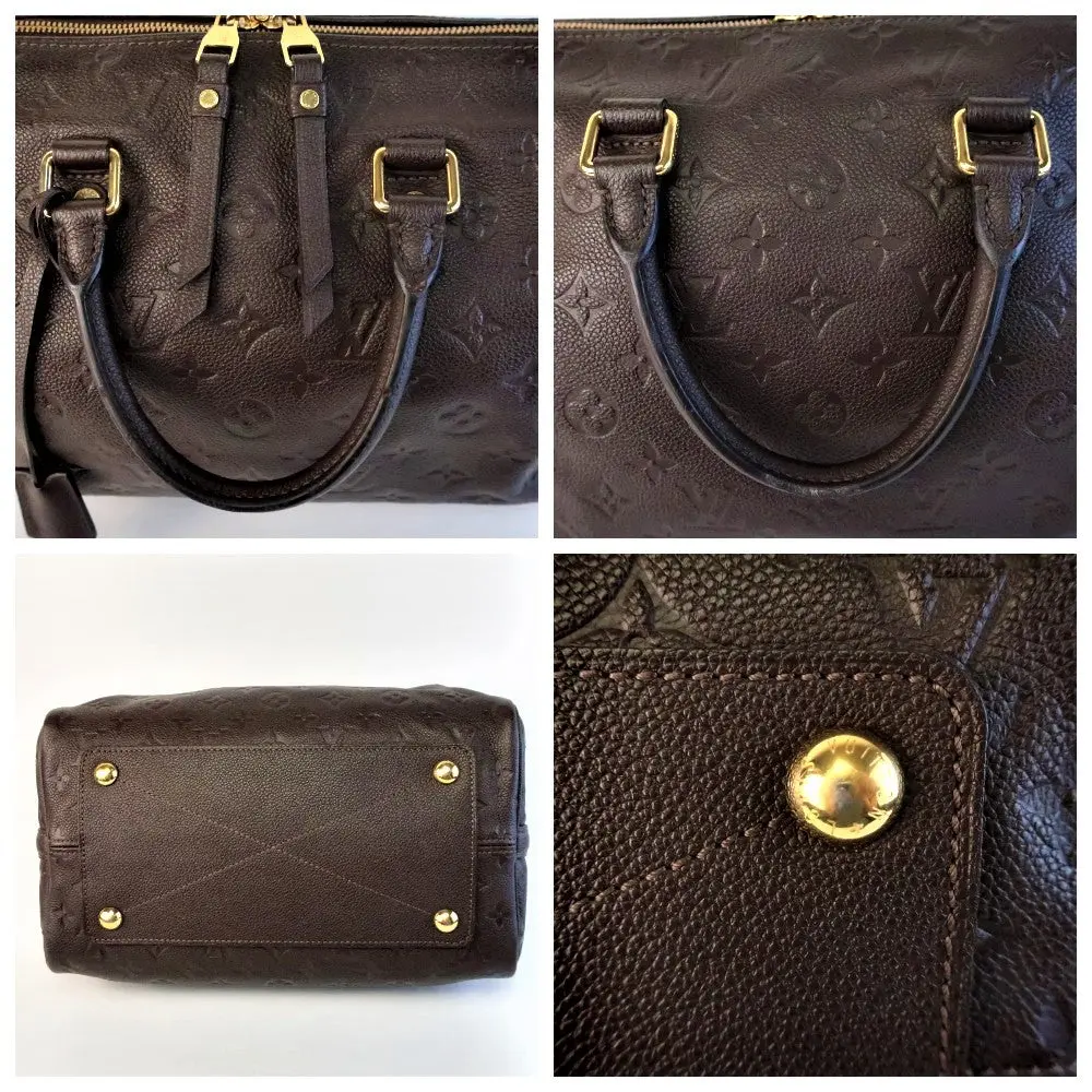 Louis Vuitton Brown Speedy Bandouliere 30 Crossbody Bag - Image 9