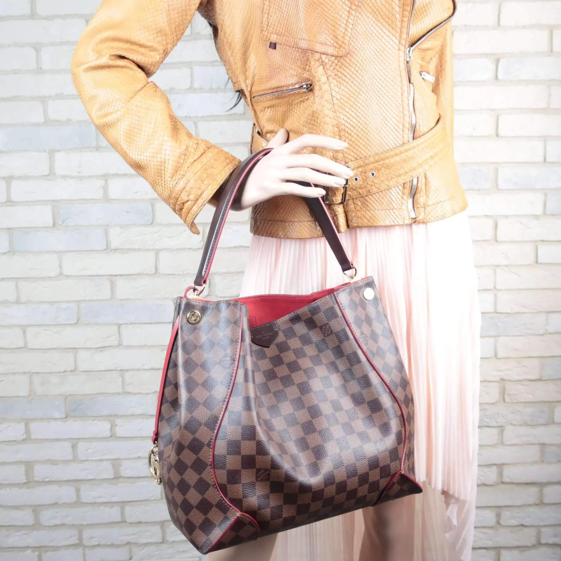 Louis Vuitton Caissa Hobo Damier Ebene Red bag - Image 2