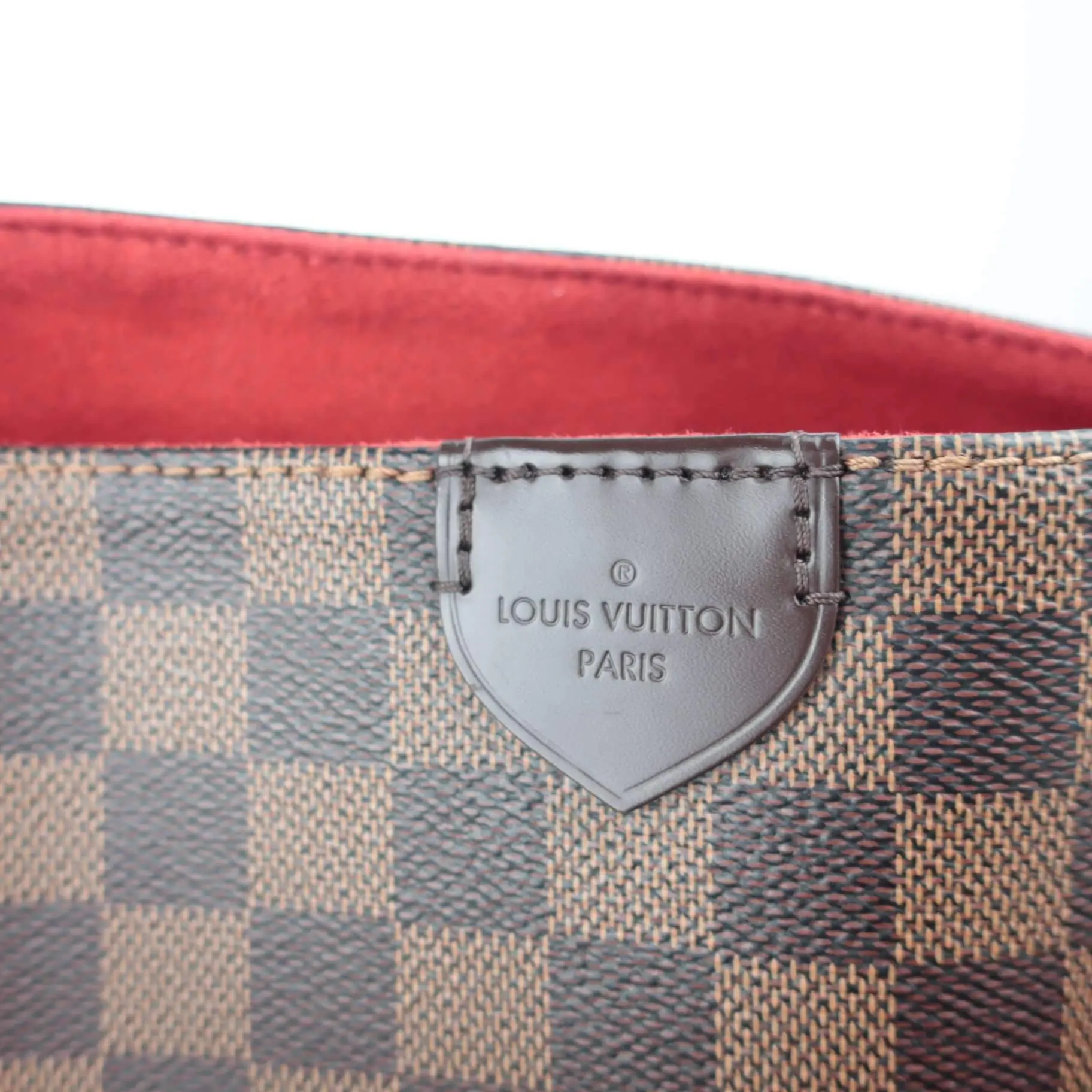 Louis Vuitton Caissa Hobo Damier Ebene Red bag - Image 28