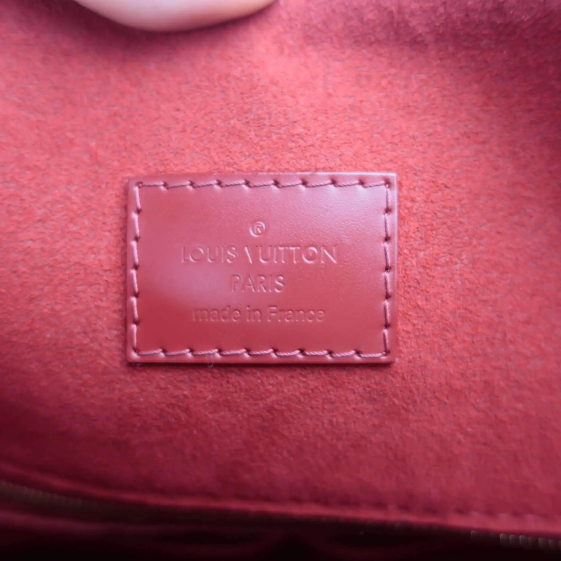 Louis Vuitton Caissa Hobo Damier Ebene Red bag - Image 29
