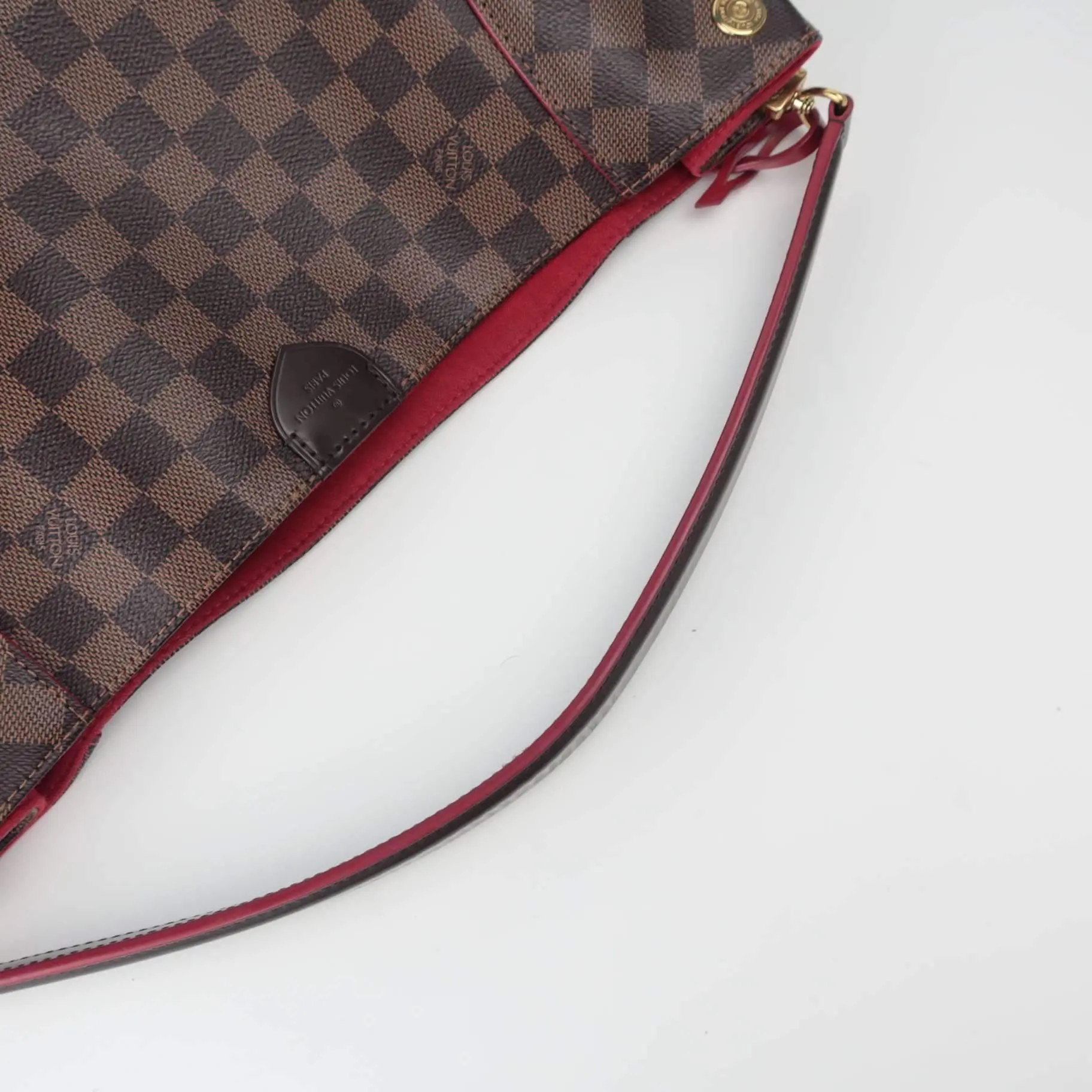 Louis Vuitton Caissa Hobo Damier Ebene Red bag - Image 35
