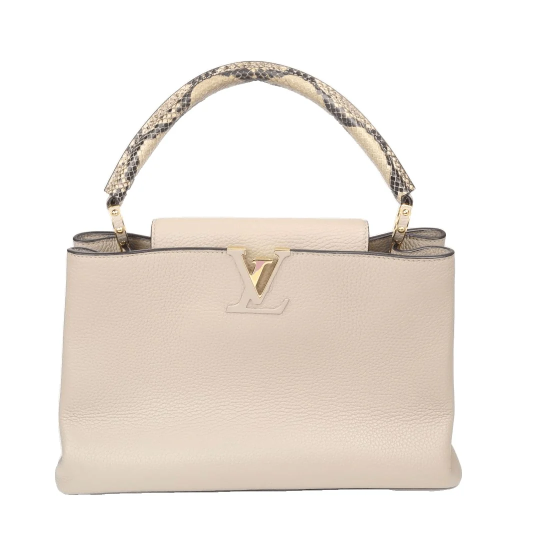 Louis Vuitton Capucines Python Handle MM Bag
