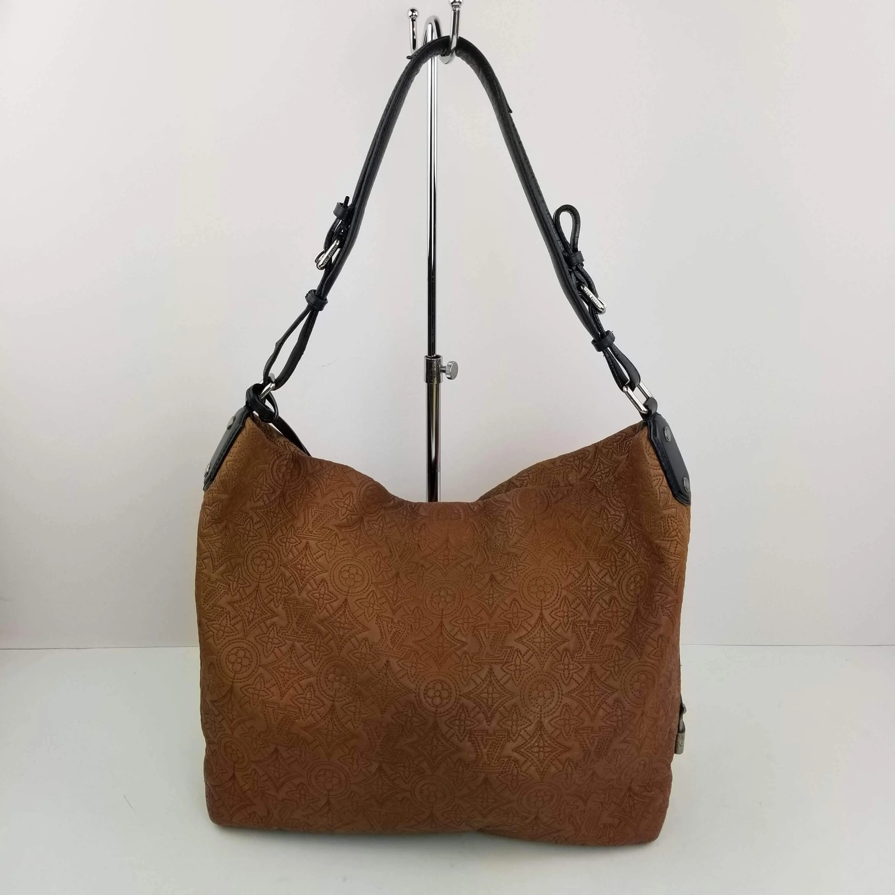Louis Vuitton Caramel Monogram Antheia Leather Hobo PM Bag - Image 2