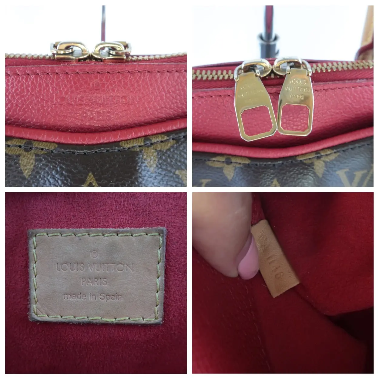 Louis Vuitton Cerise Monogram Canvas Pallas MM Bag - Image 11