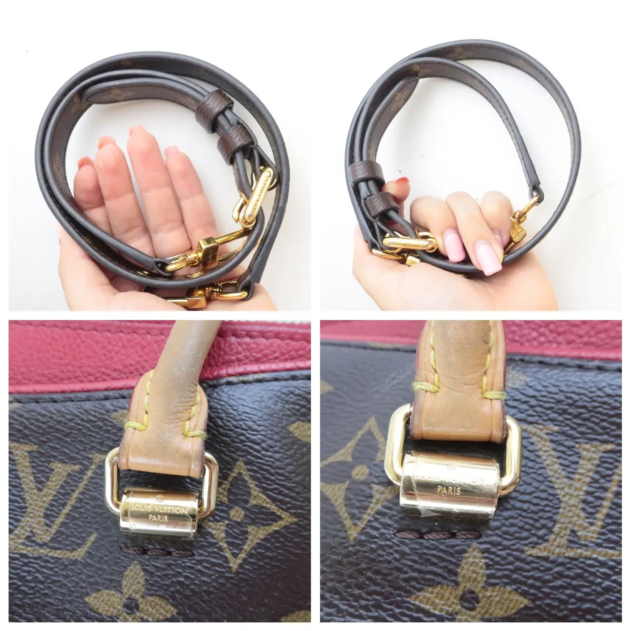 Louis Vuitton Cerise Monogram Canvas Pallas MM Bag - Image 13