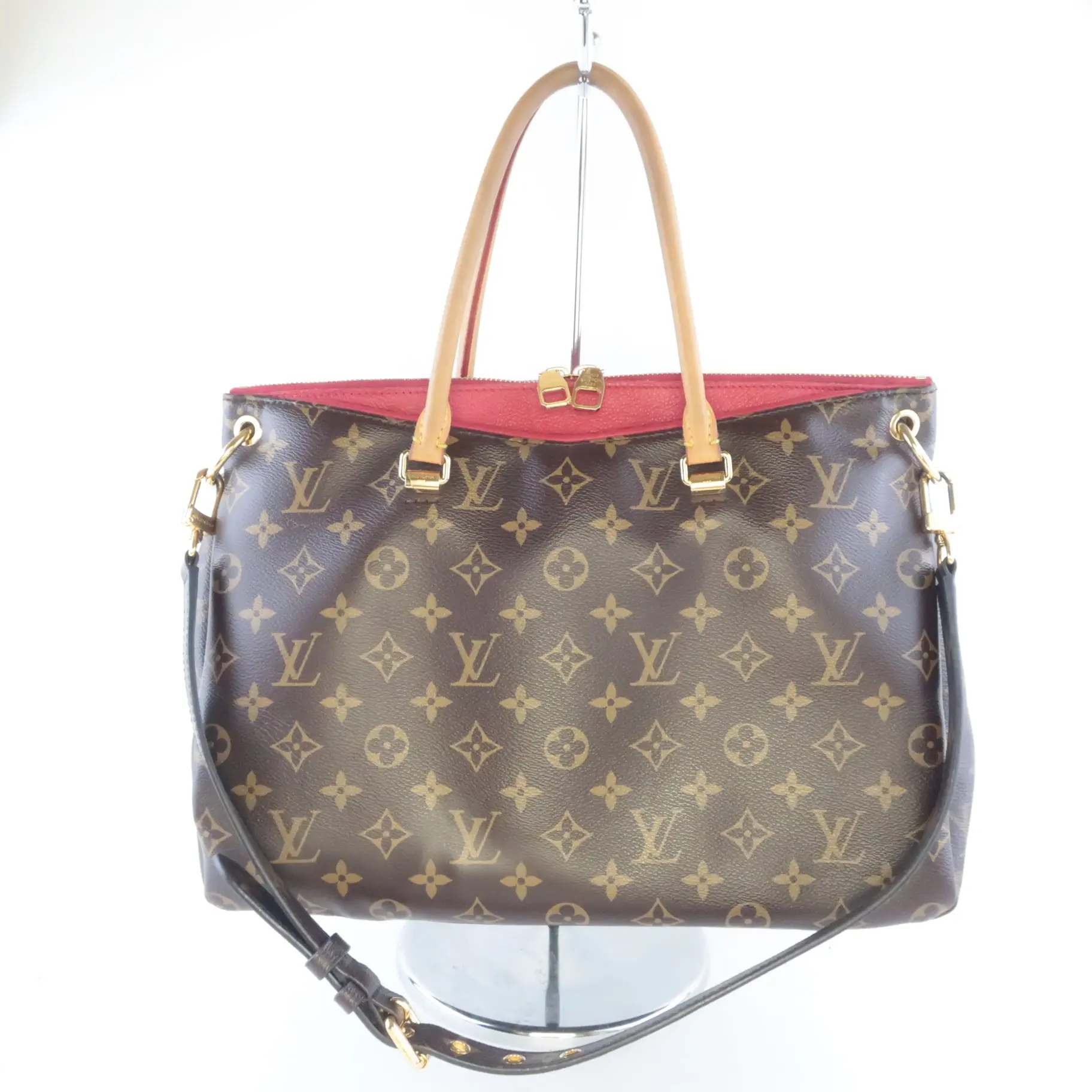 Louis Vuitton Cerise Monogram Canvas Pallas MM Bag - Image 2