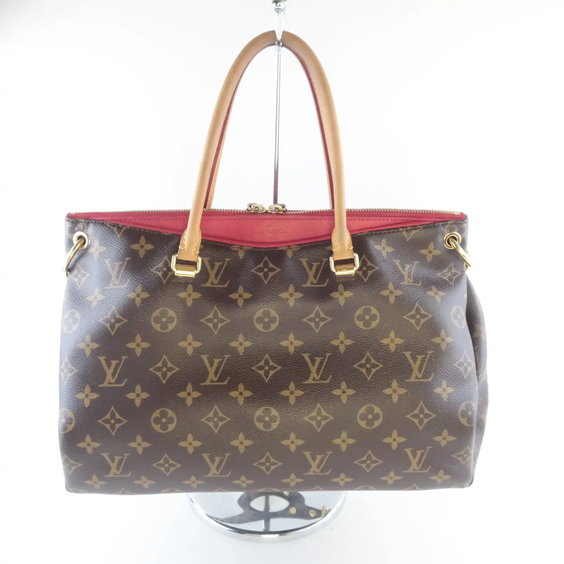Louis Vuitton Cerise Monogram Canvas Pallas MM Bag - Image 4