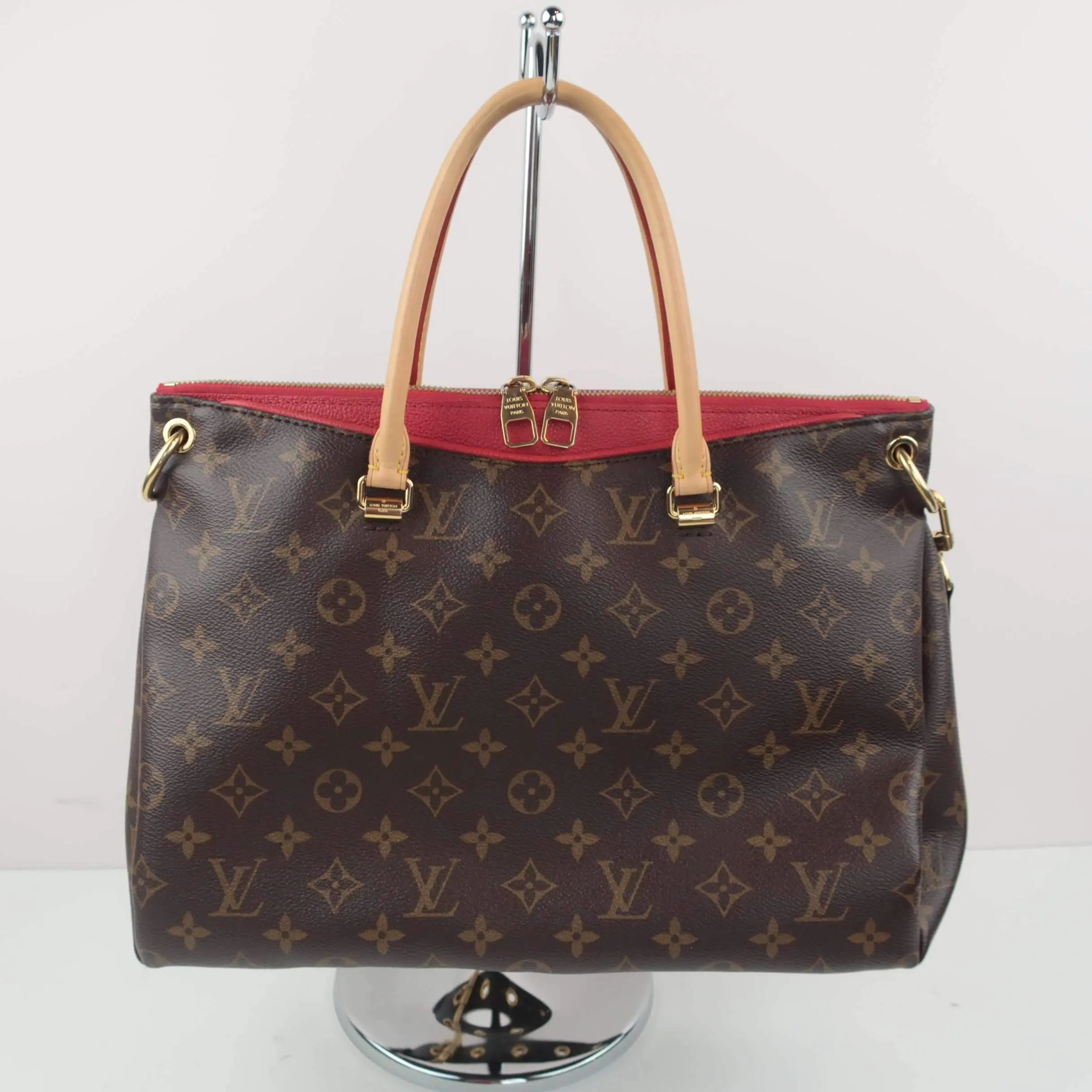 Louis Vuitton Cerise Monogram Canvas Pallas MM Bag - Image 2
