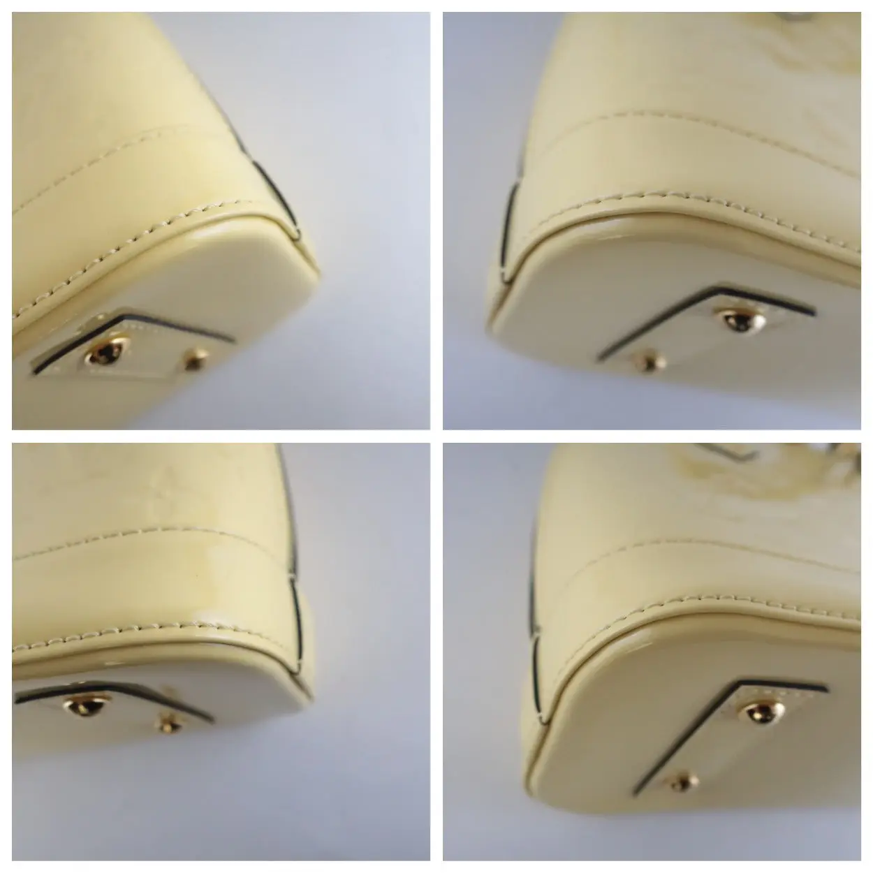 Louis Vuitton Citrine Vernis Alma BB Crossbody Bag - Image 10