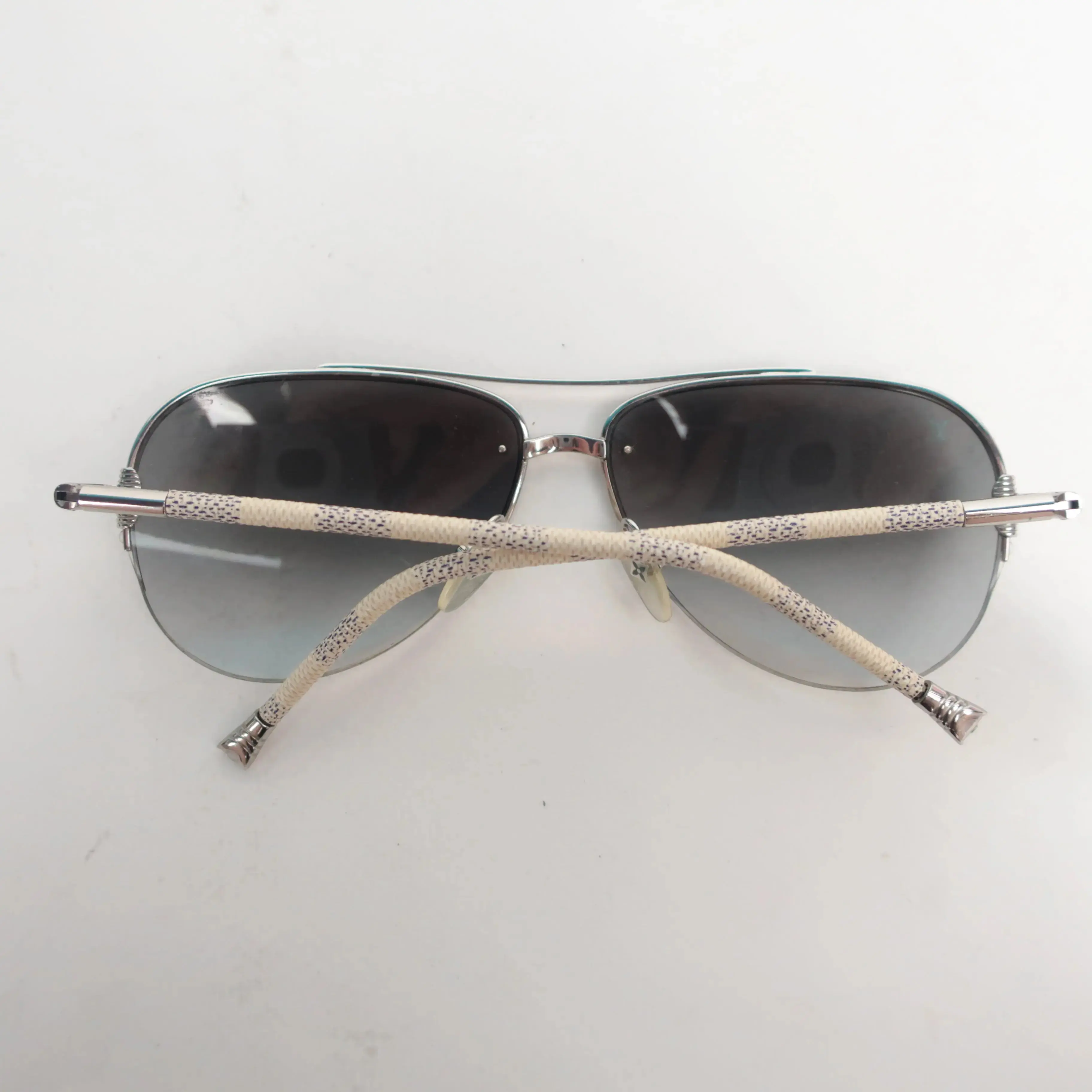 Louis Vuitton Damier Azur Aviators Sunglasses (297) - Image 4