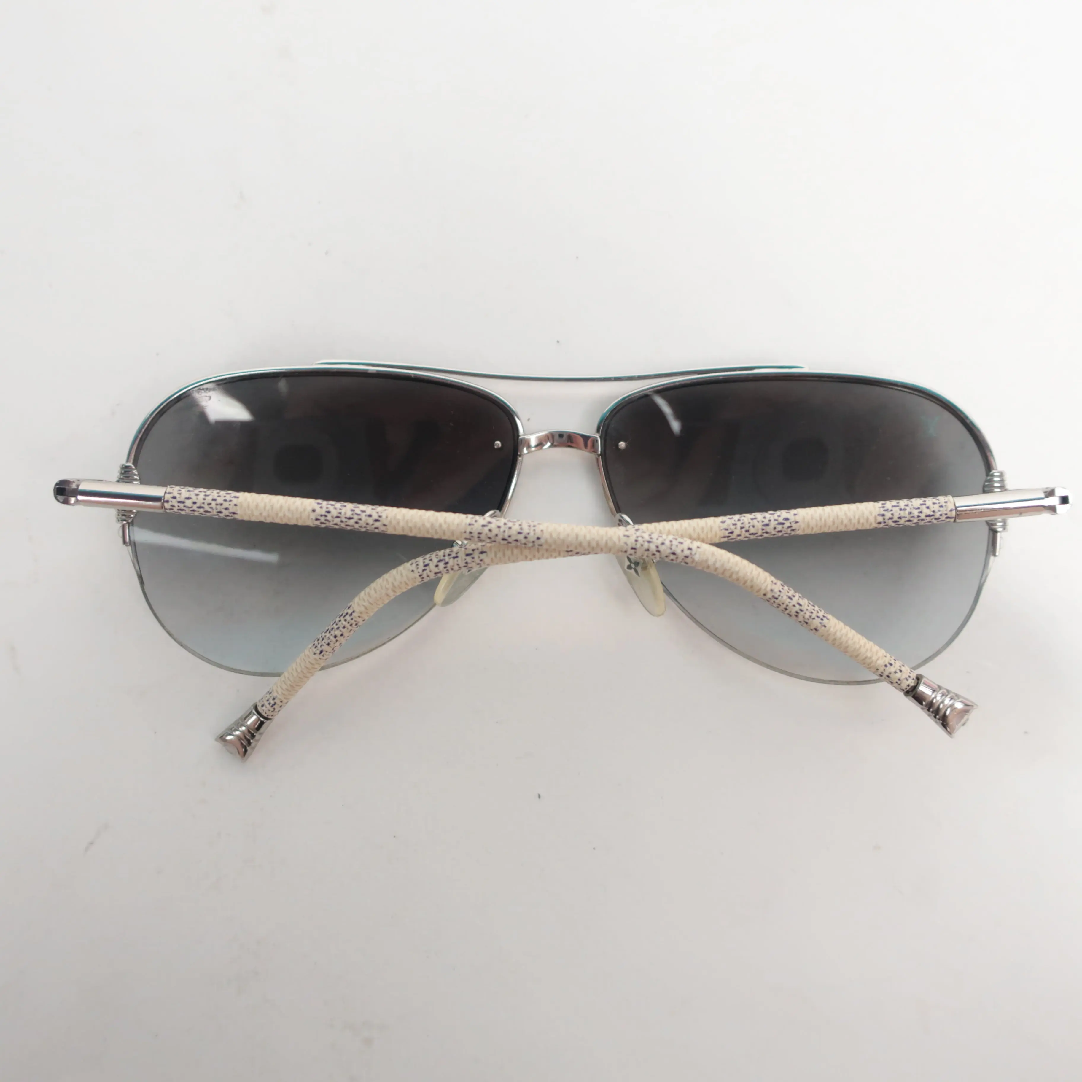 Louis Vuitton Damier Azur Aviators Sunglasses (297) - Image 5