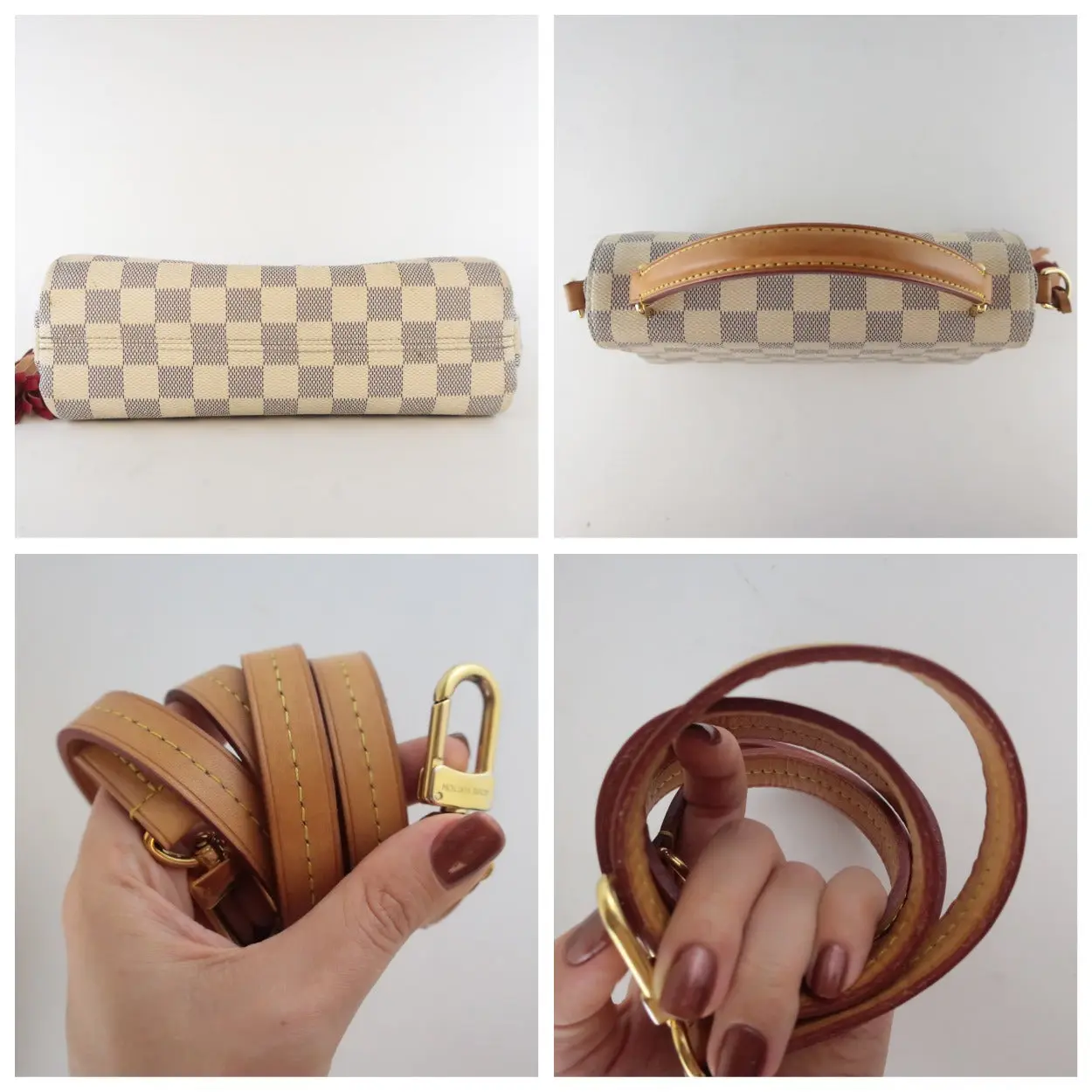 Louis Vuitton Damier Azur Canvas Croisette Crossbody Bag - Image 10