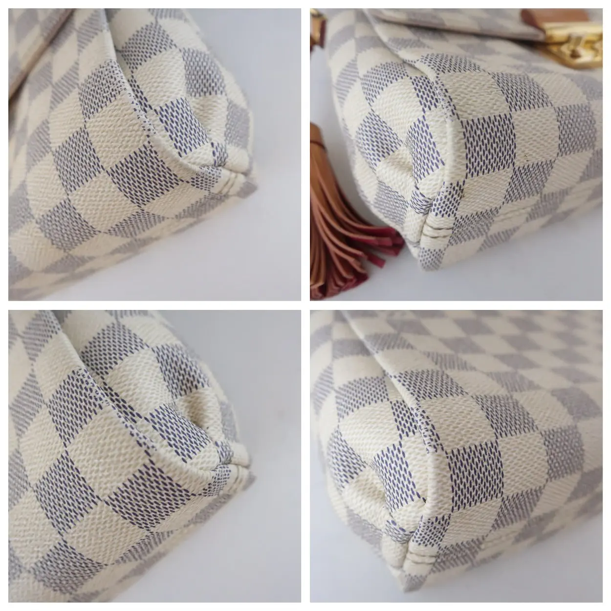 Louis Vuitton Damier Azur Canvas Croisette Crossbody Bag - Image 15