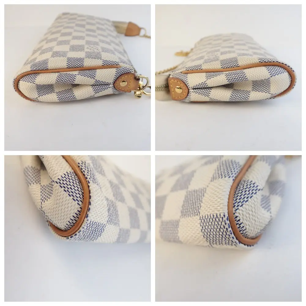 Louis Vuitton Damier Azur Canvas Eva Crossbody Bag - Image 4