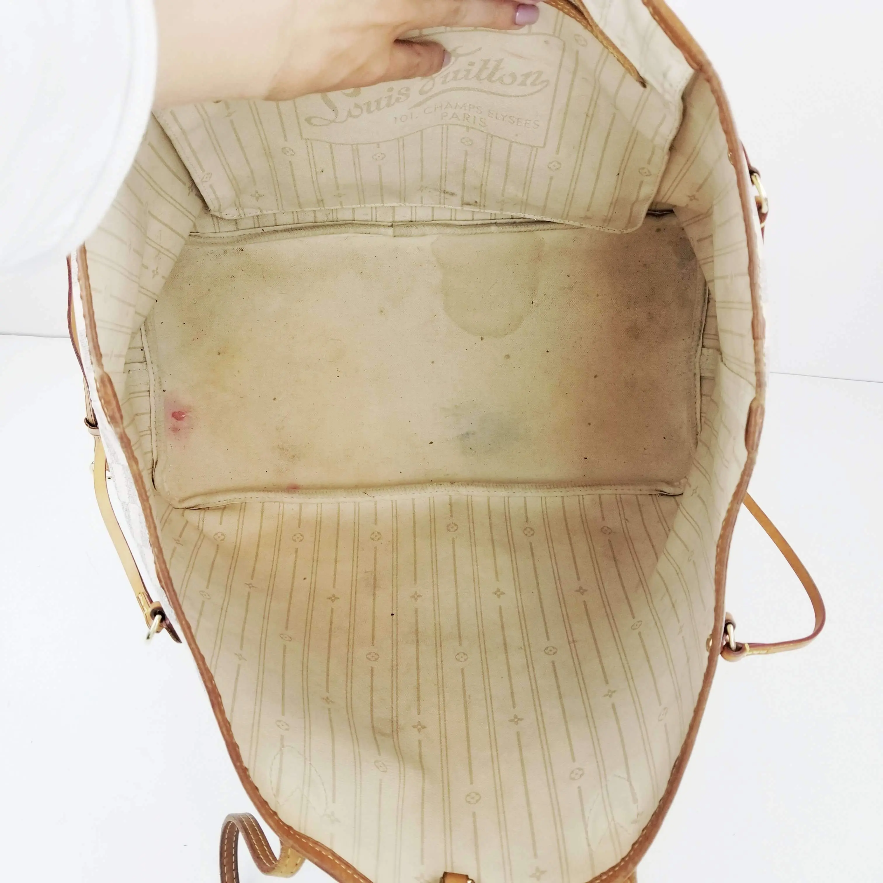 Louis Vuitton Damier Azur Canvas Neverfull GM Bag - Image 6