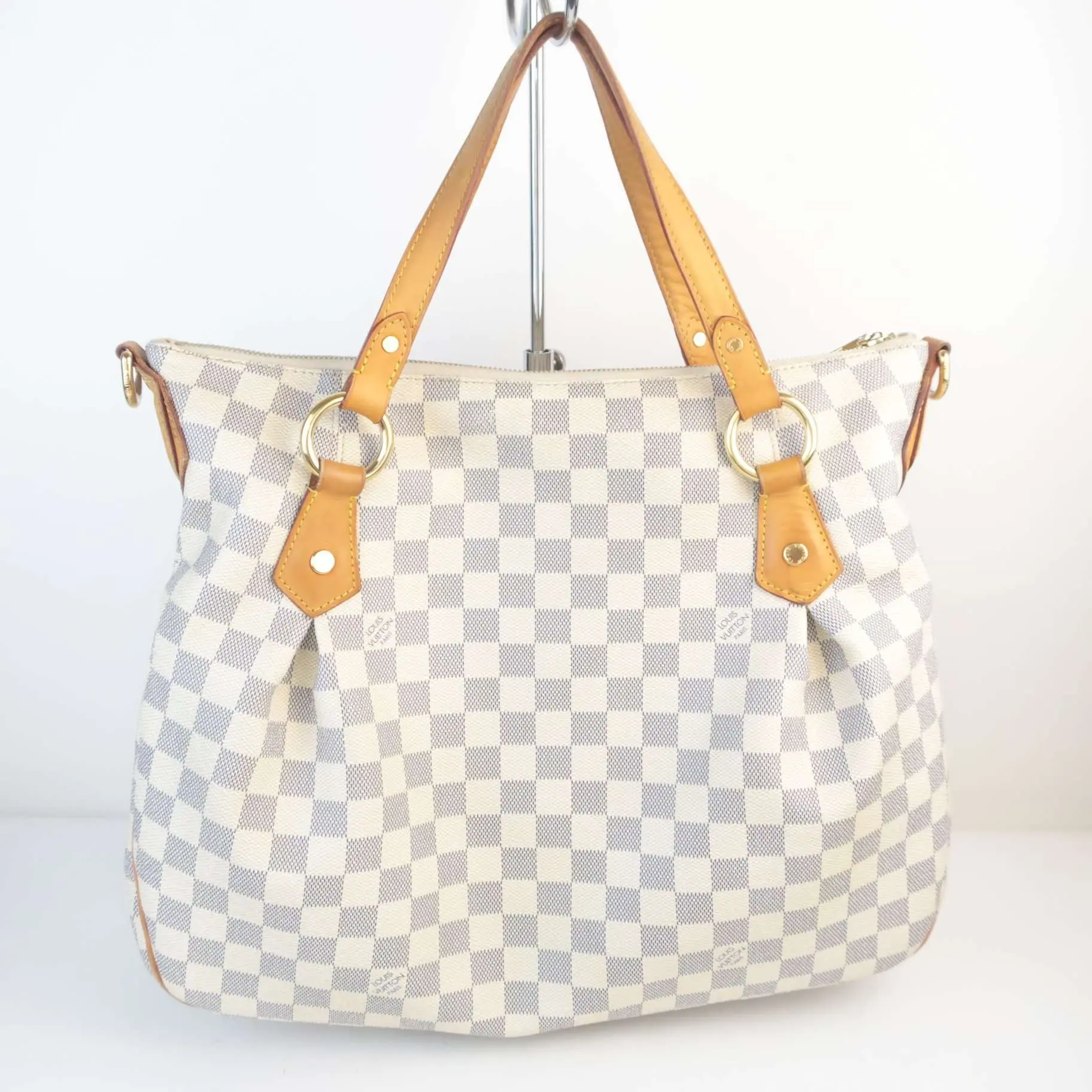 Louis Vuitton Damier Azur Evora MM Shoulder Bag - Image 3