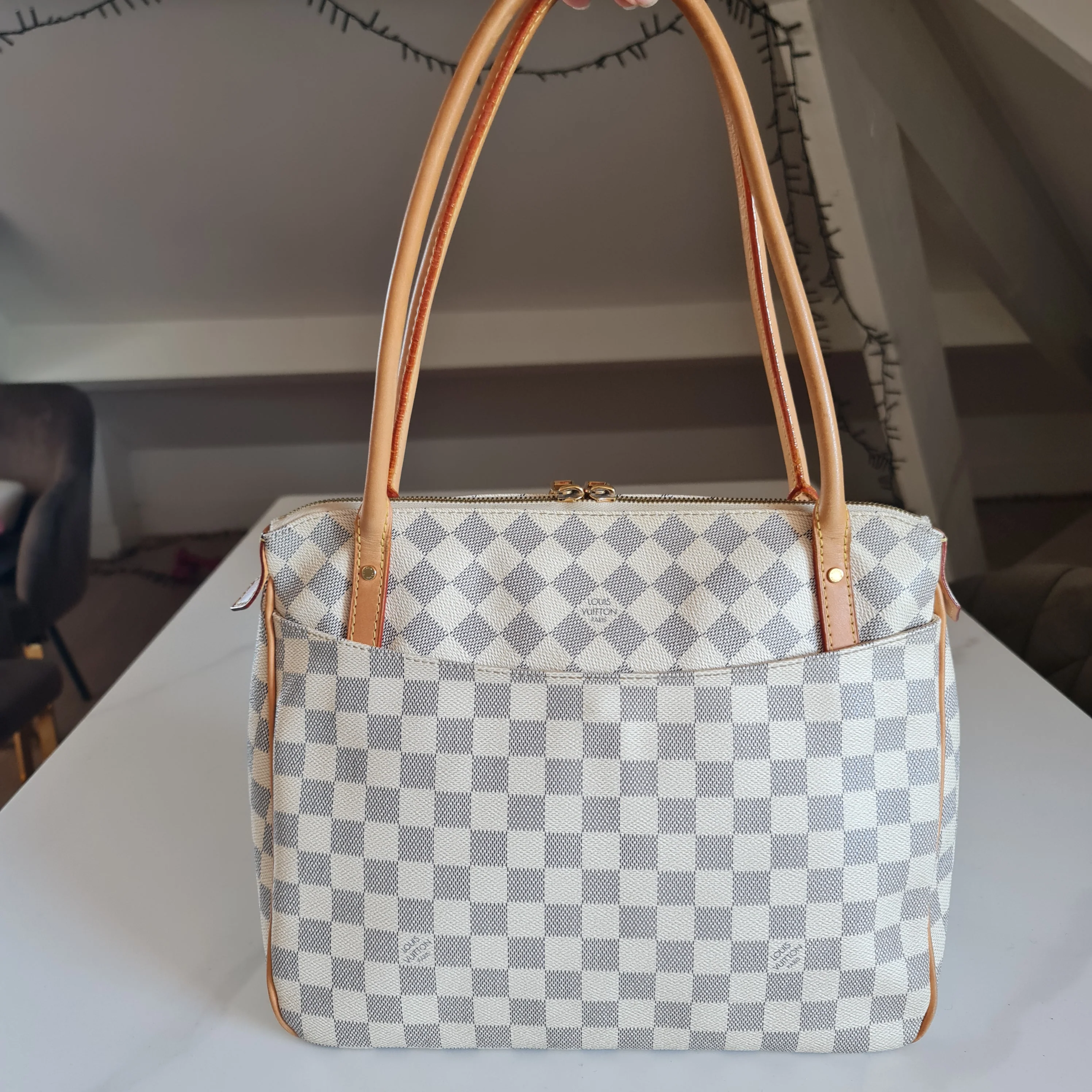 Louis Vuitton Damier Azur Figheri PM (807) - Image 3