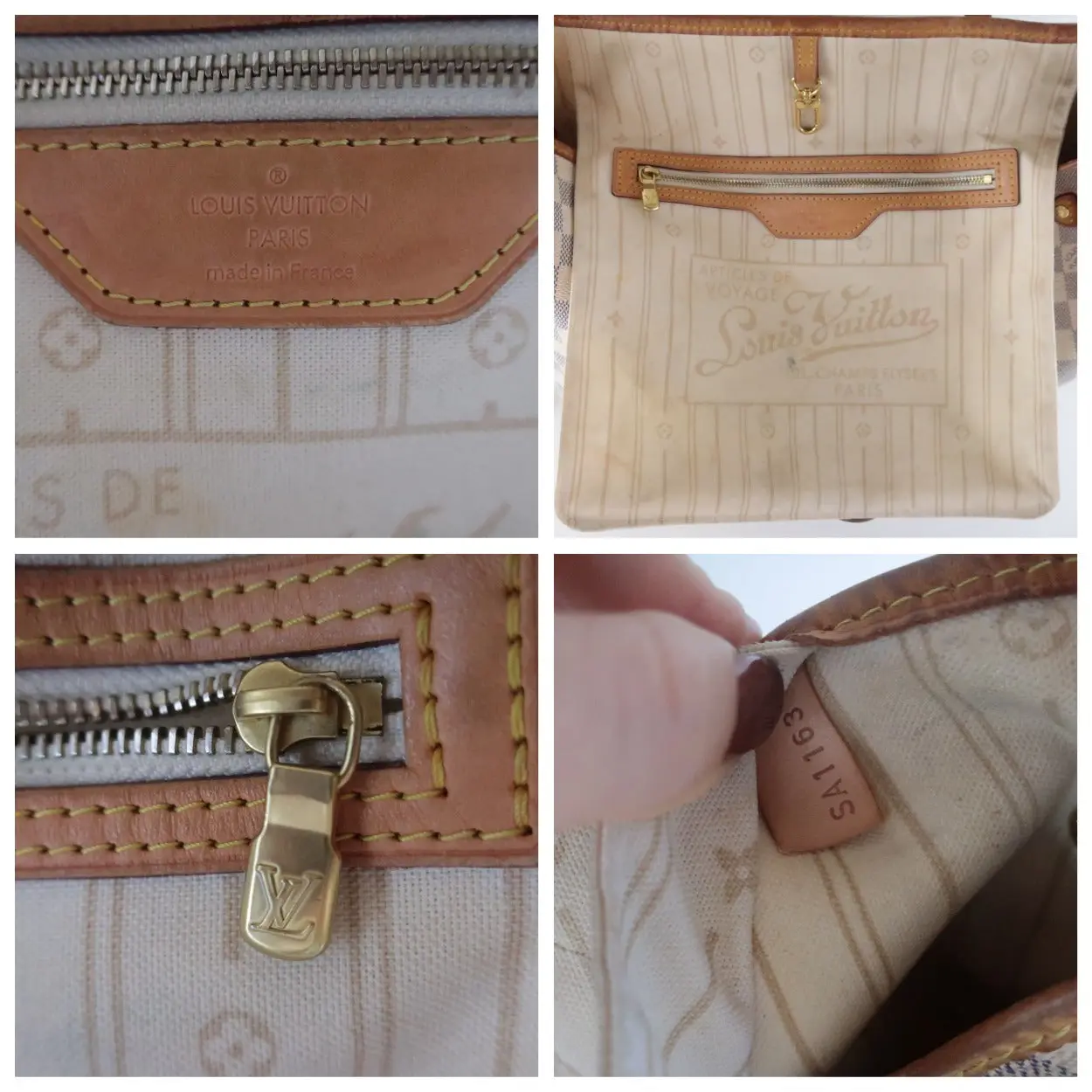 Louis Vuitton Damier Azur Neverfull MM Shoulder bag - Image 19