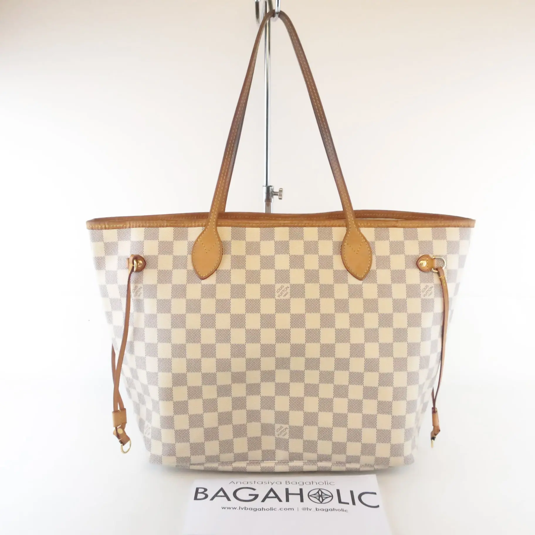 Louis Vuitton Damier Azur Neverfull MM Shoulder bag - Image 3
