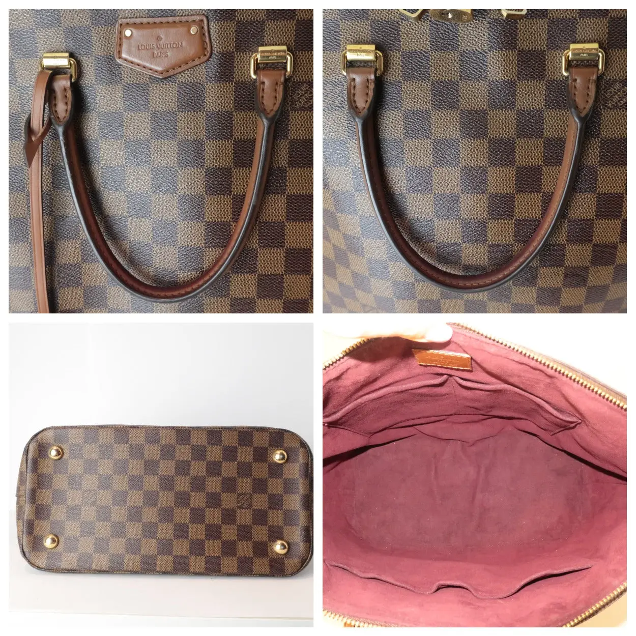 Louis Vuitton Damier Ebene Belmont Tote - Image 12