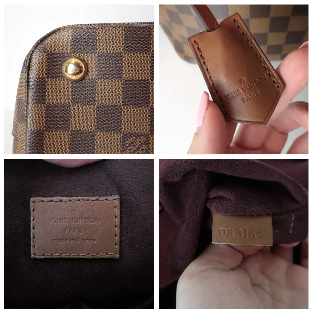 Louis Vuitton Damier Ebene Belmont Tote - Image 14