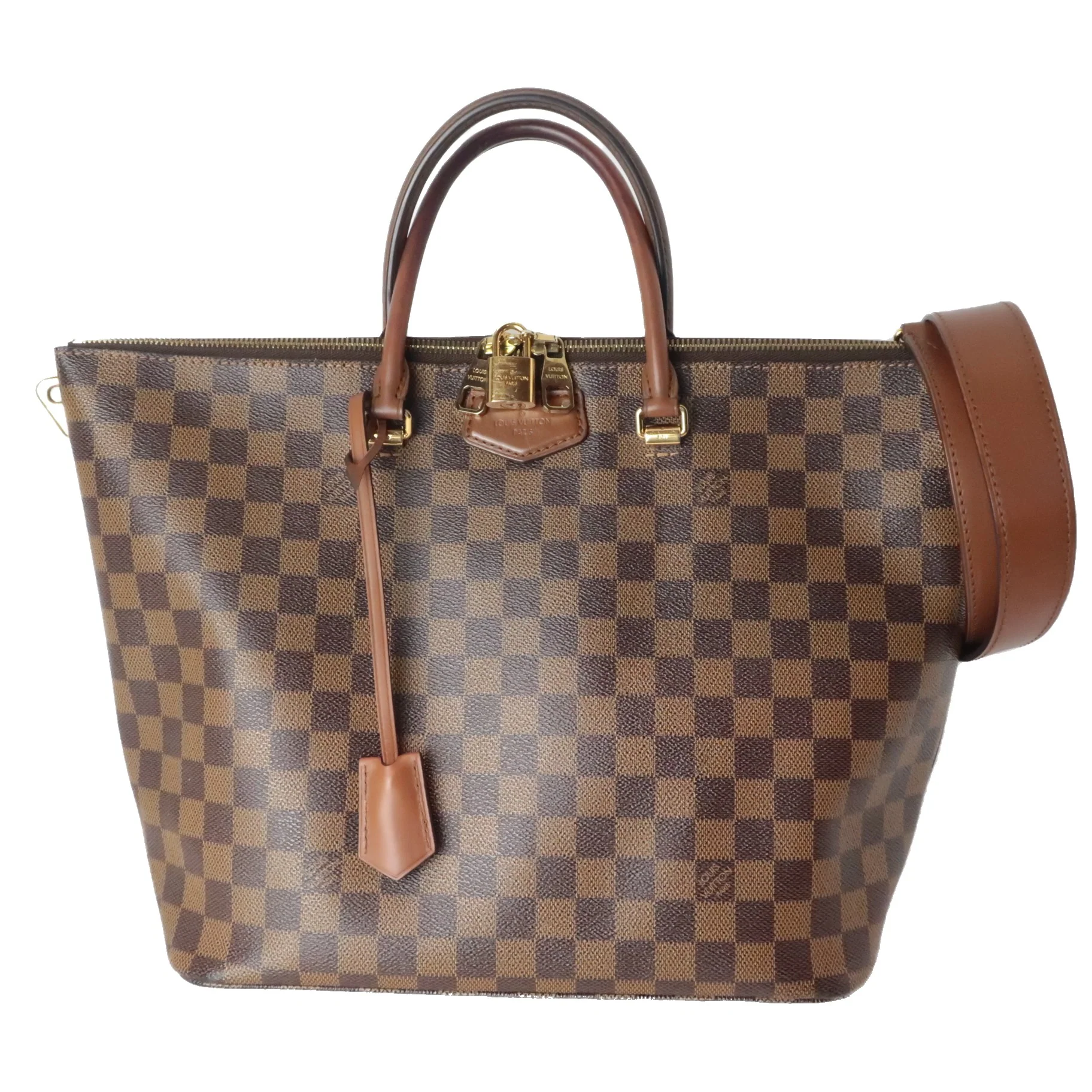 Louis Vuitton Damier Ebene Belmont Tote - Image 2