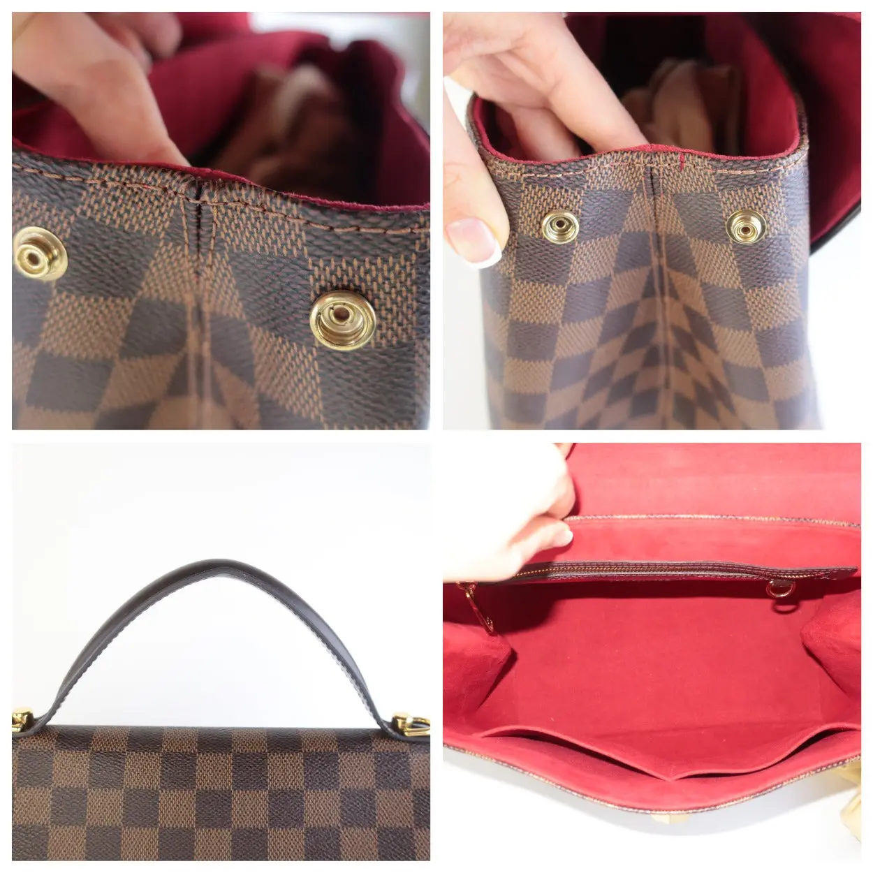 Louis Vuitton Large Damier Ebene Bergamo GM shoulder bag - Image 14
