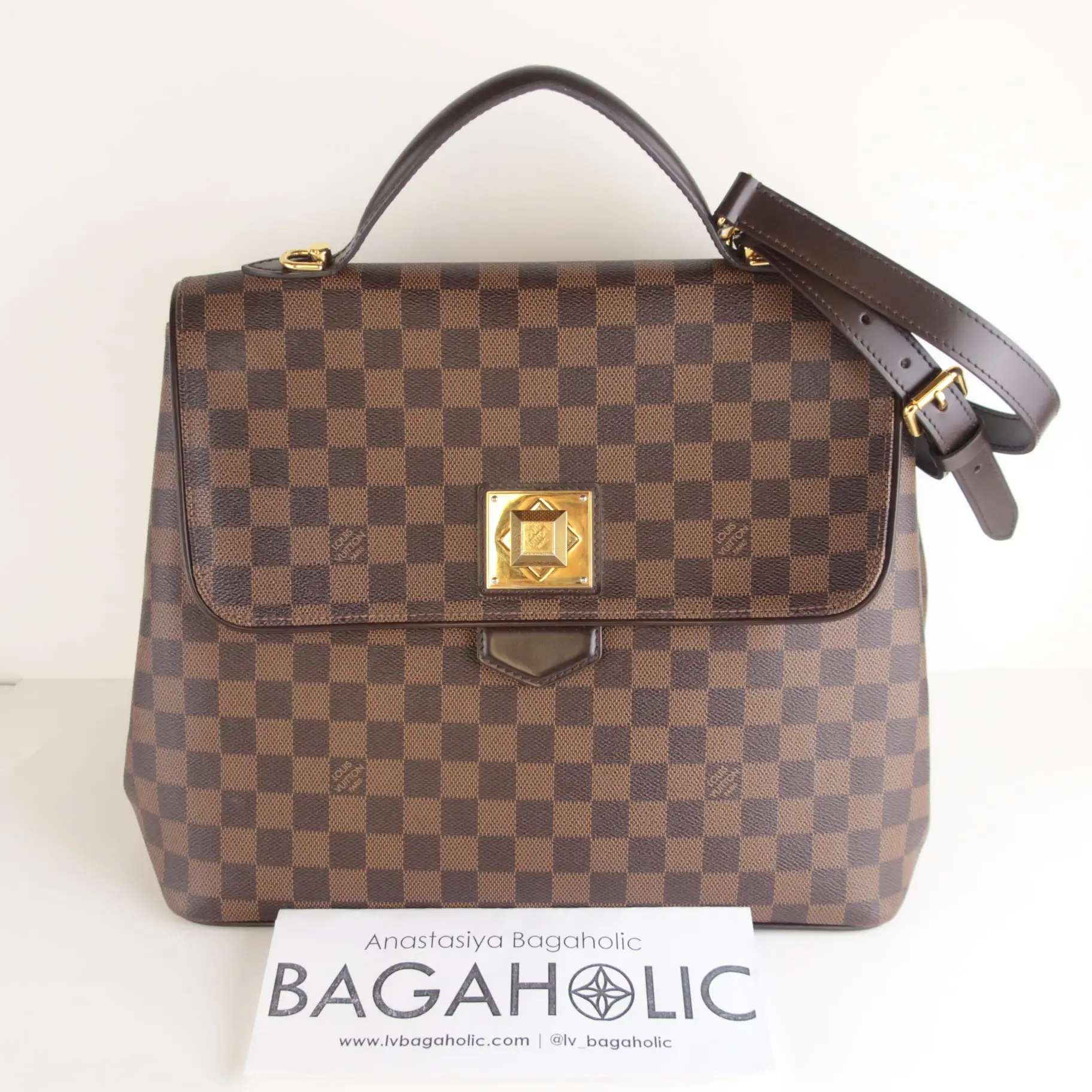 Louis Vuitton Large Damier Ebene Bergamo GM shoulder bag - Image 15